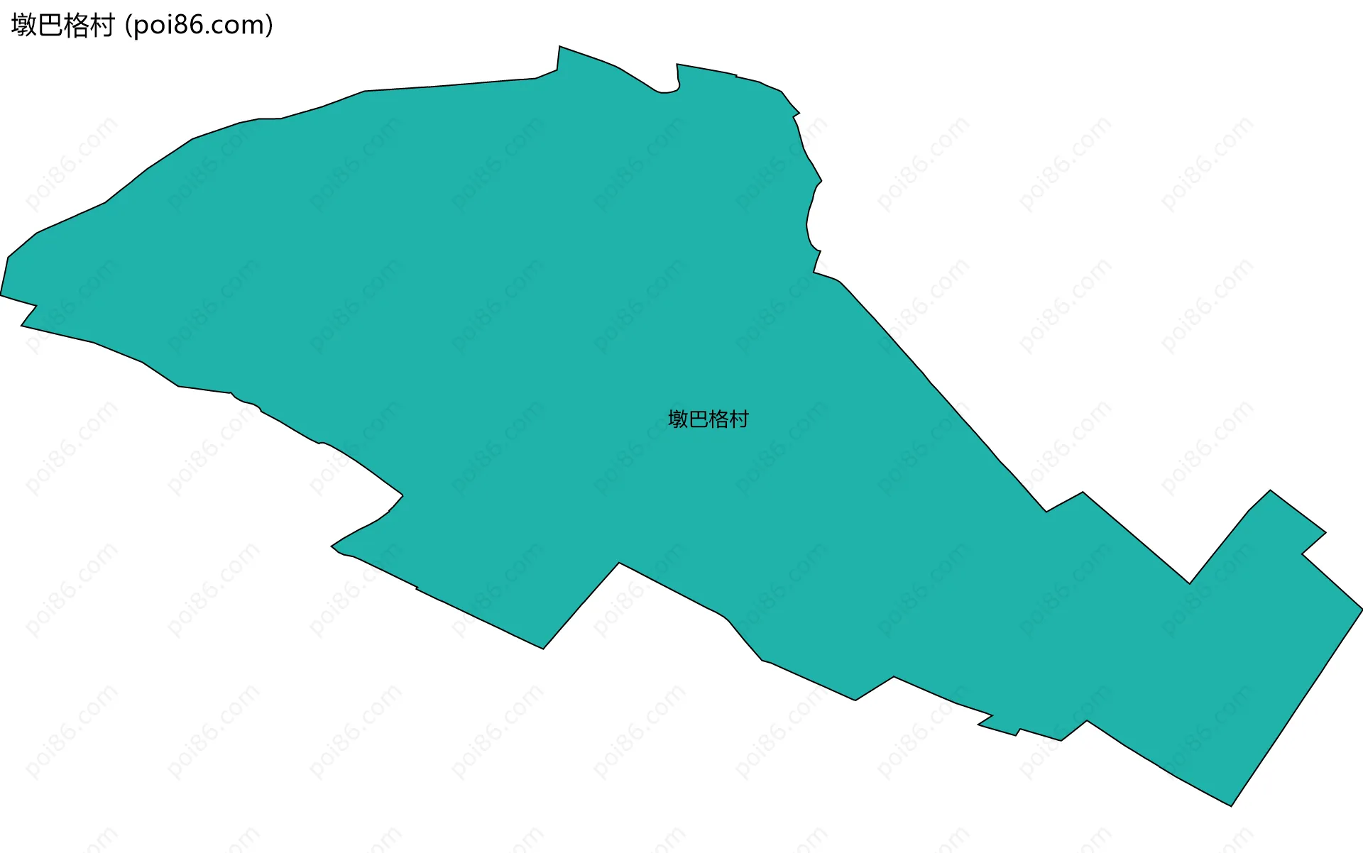 墩巴格村边界地图