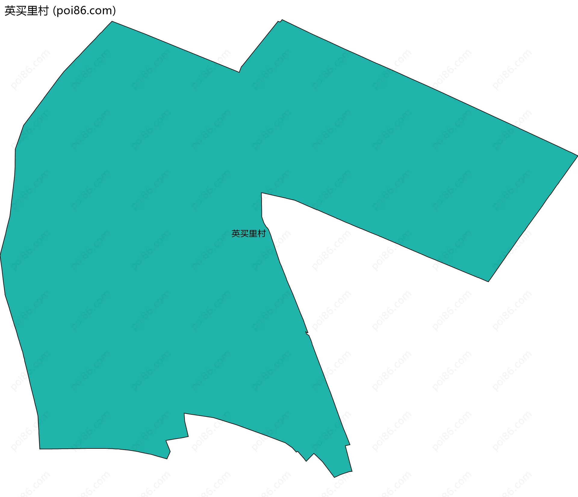 英买里村边界地图