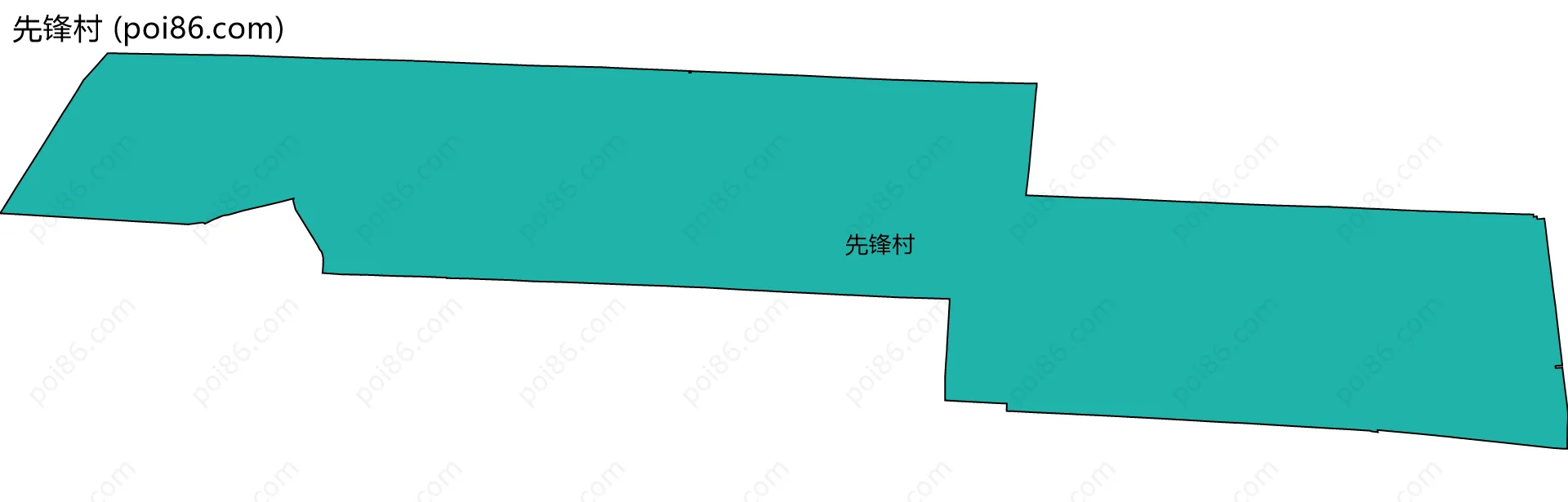 先锋村边界地图