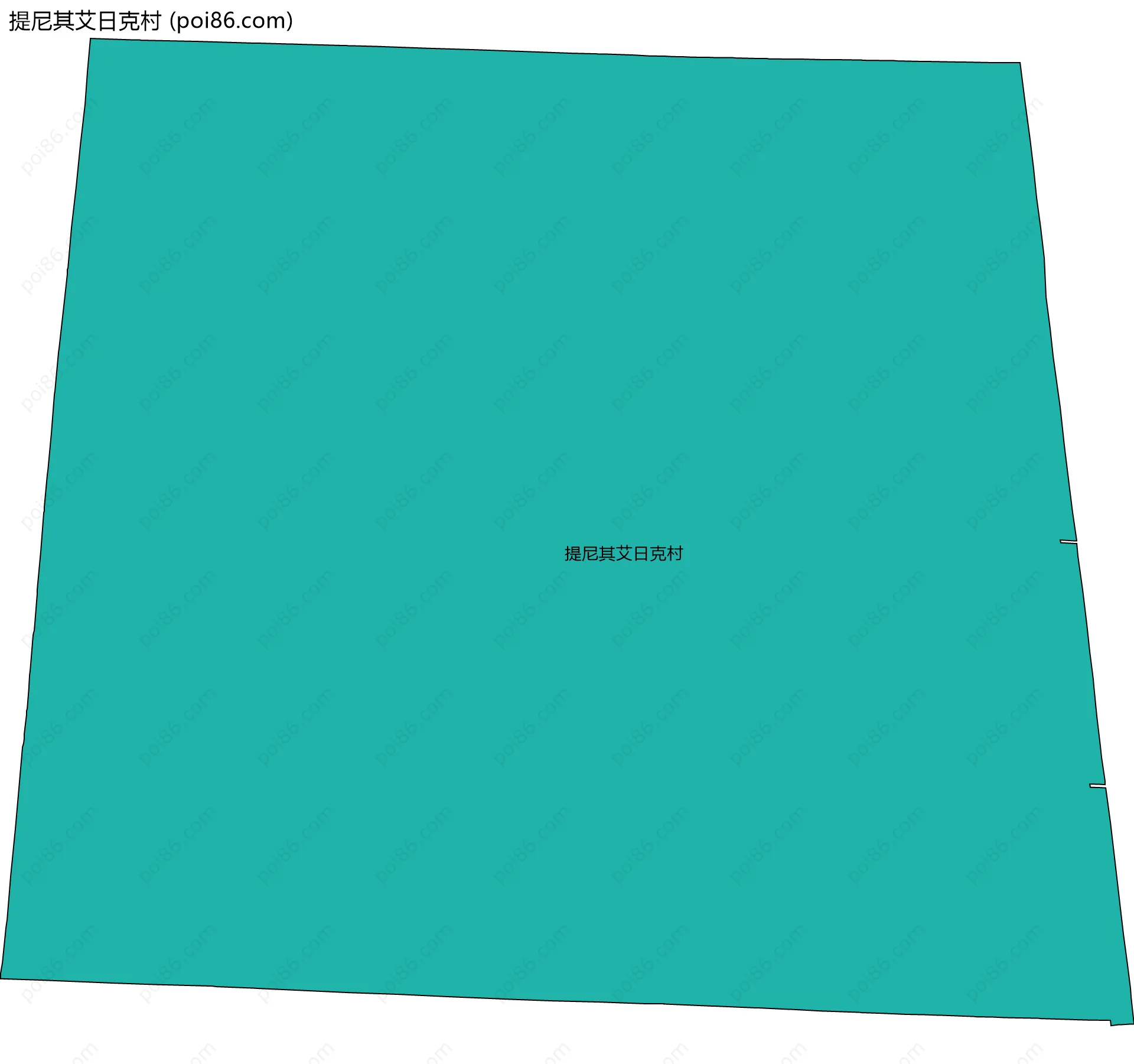提尼其艾日克村边界地图