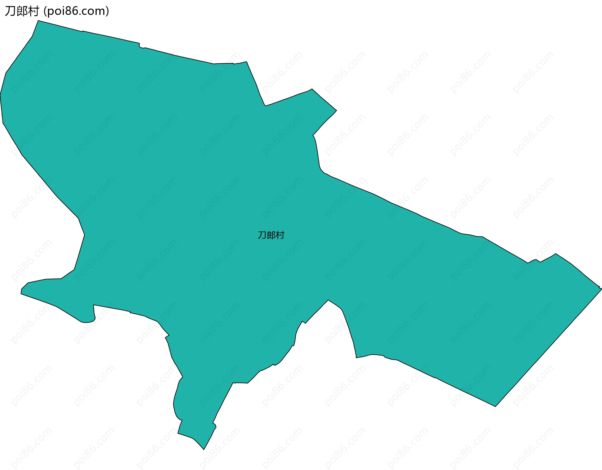 刀郎村边界地图