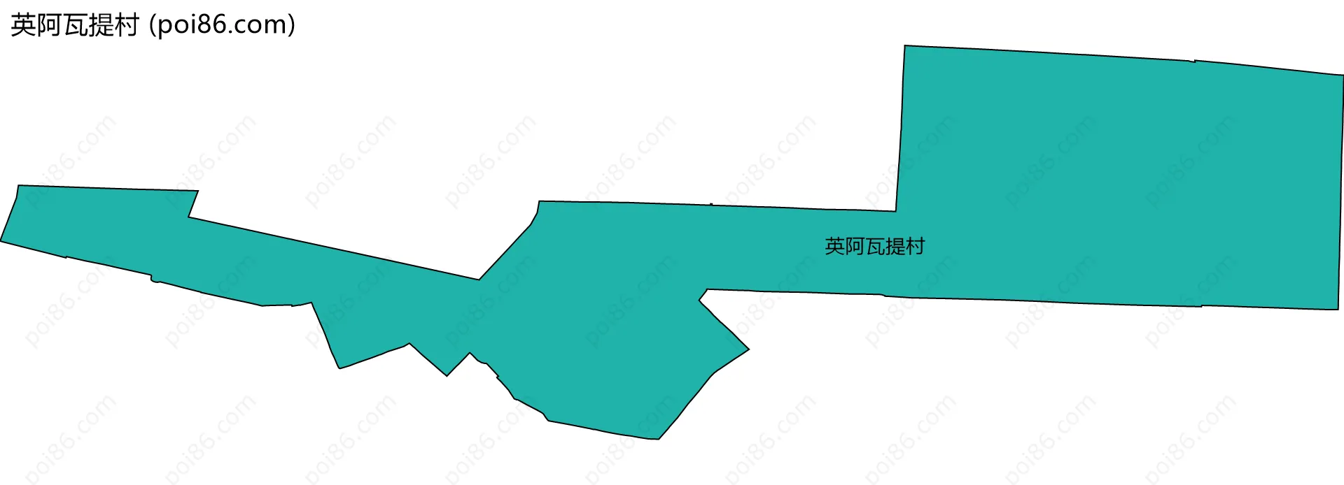 英阿瓦提村边界地图