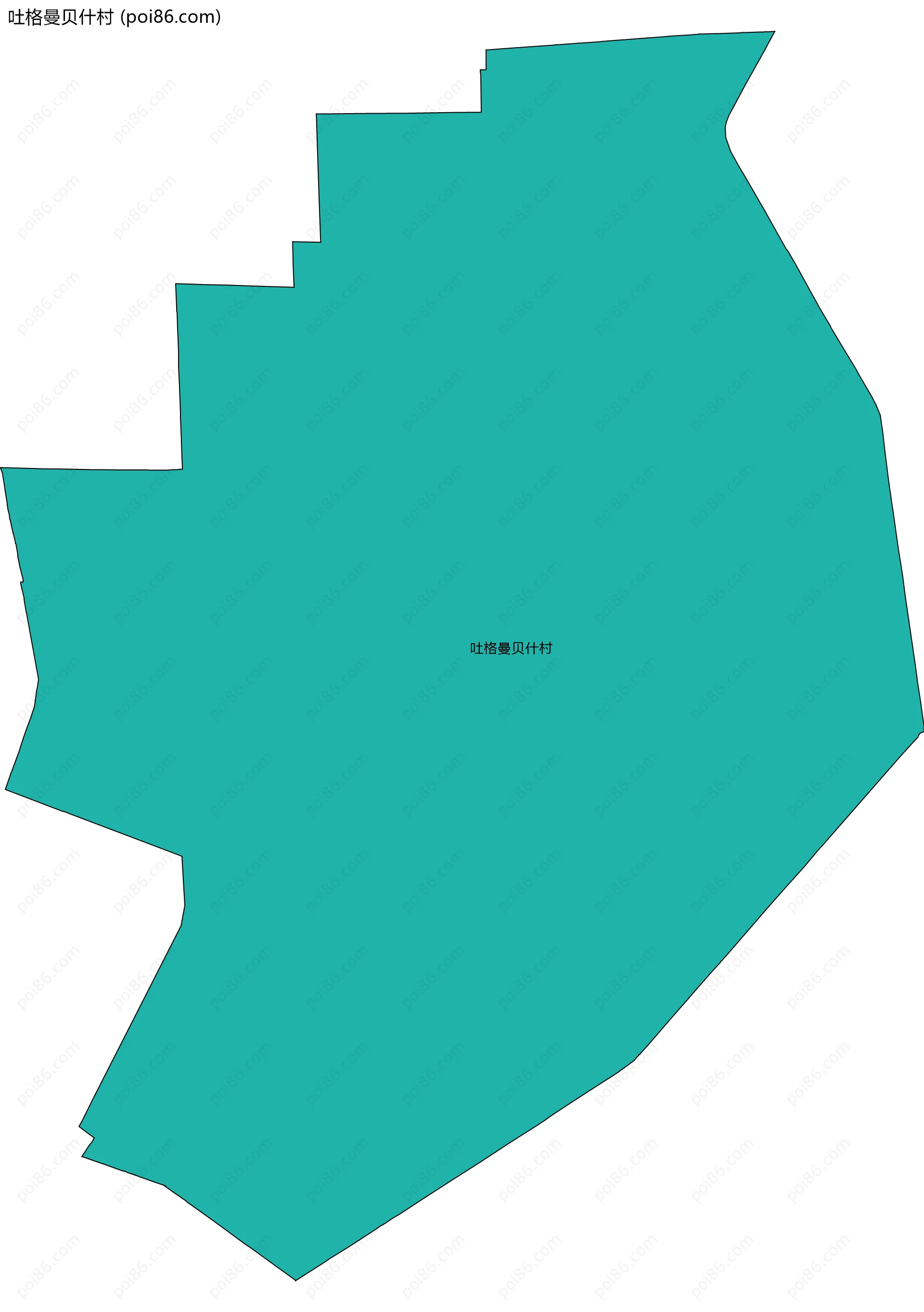 吐格曼贝什村边界地图
