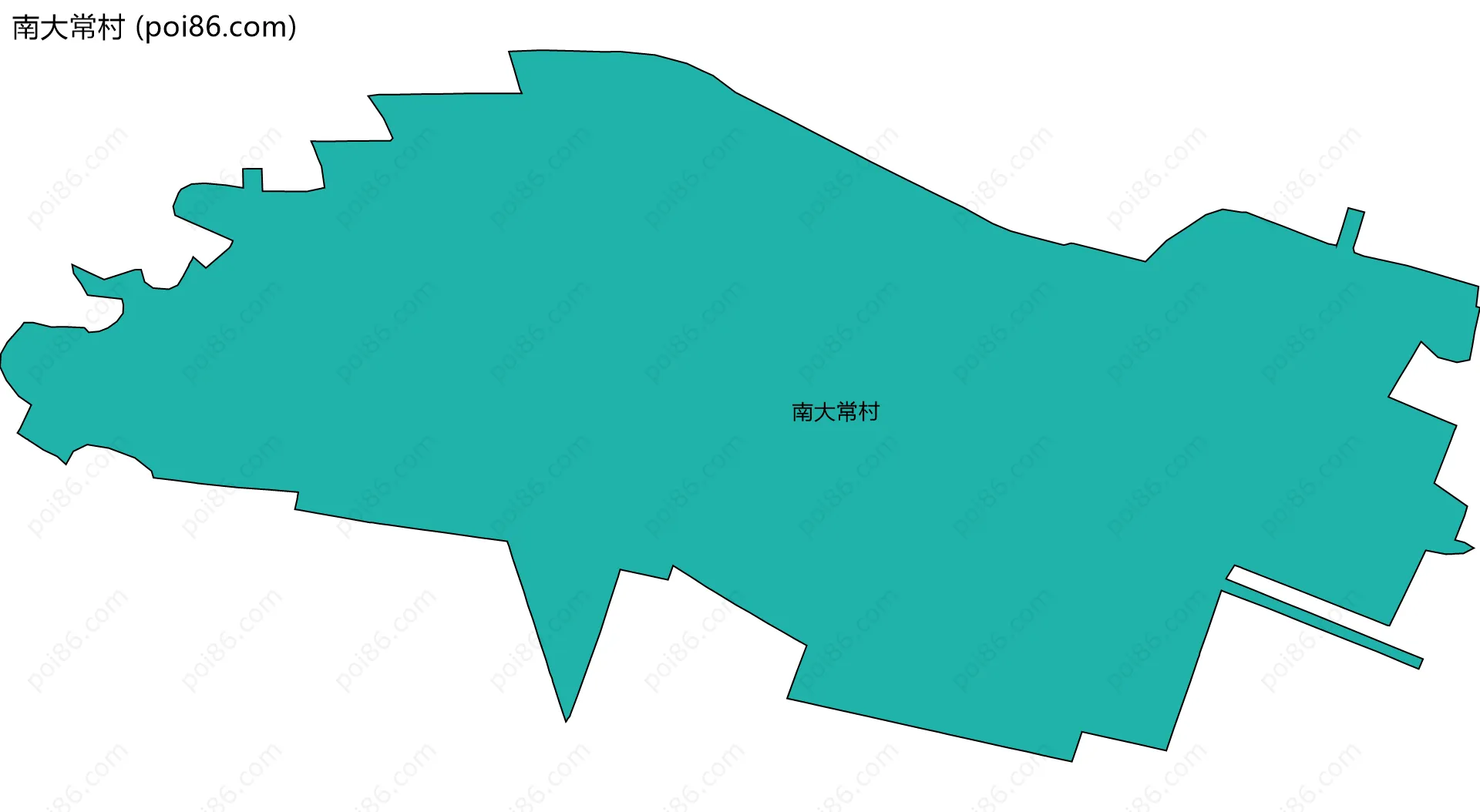 南大常村边界地图