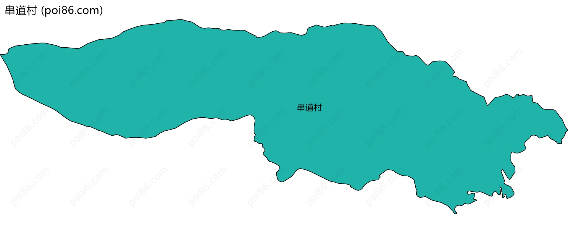 串道村边界地图
