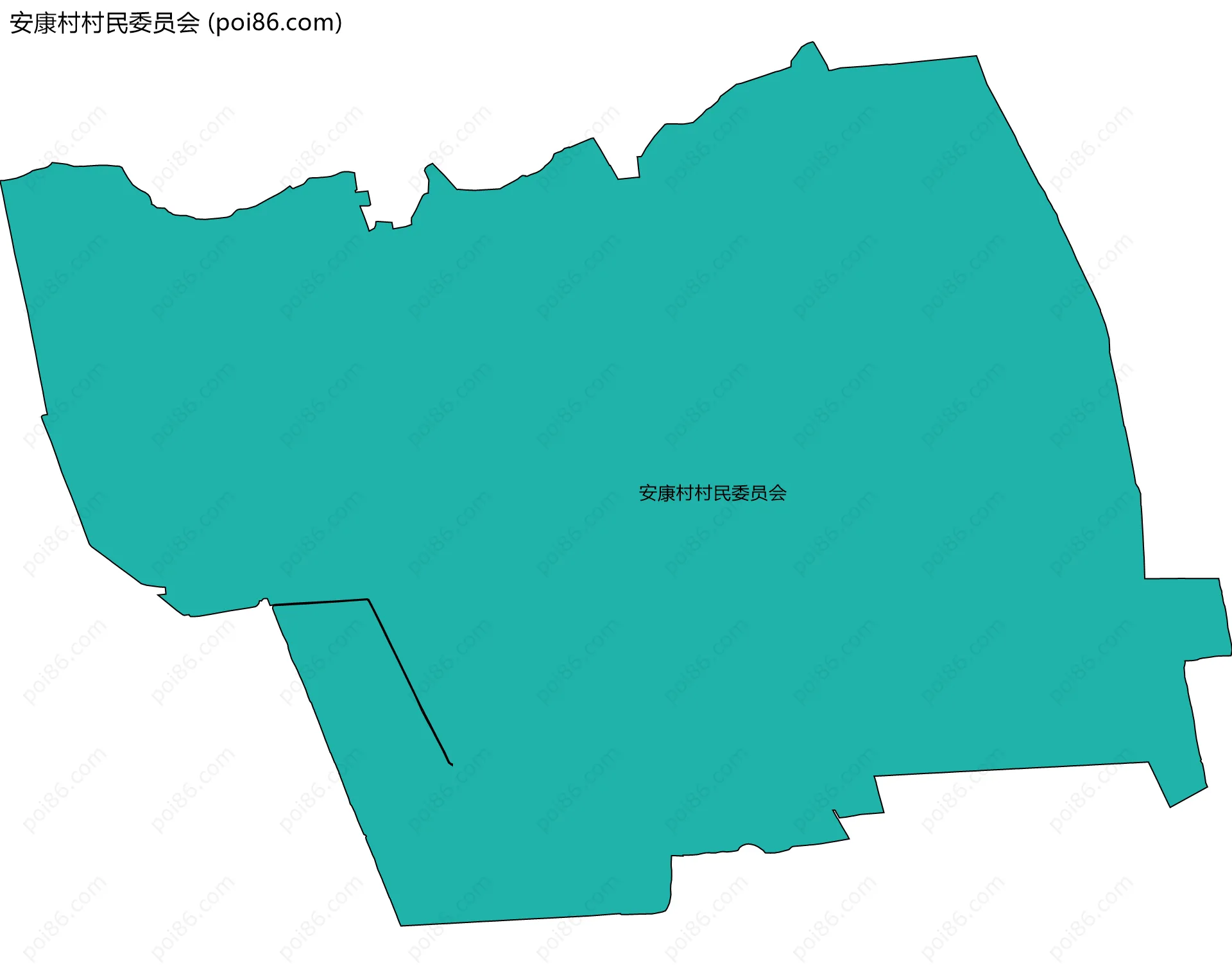 安康村村民委员会边界地图