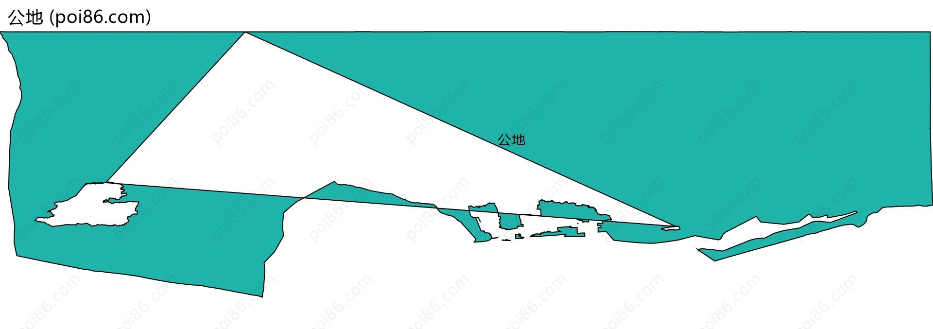 公地边界地图