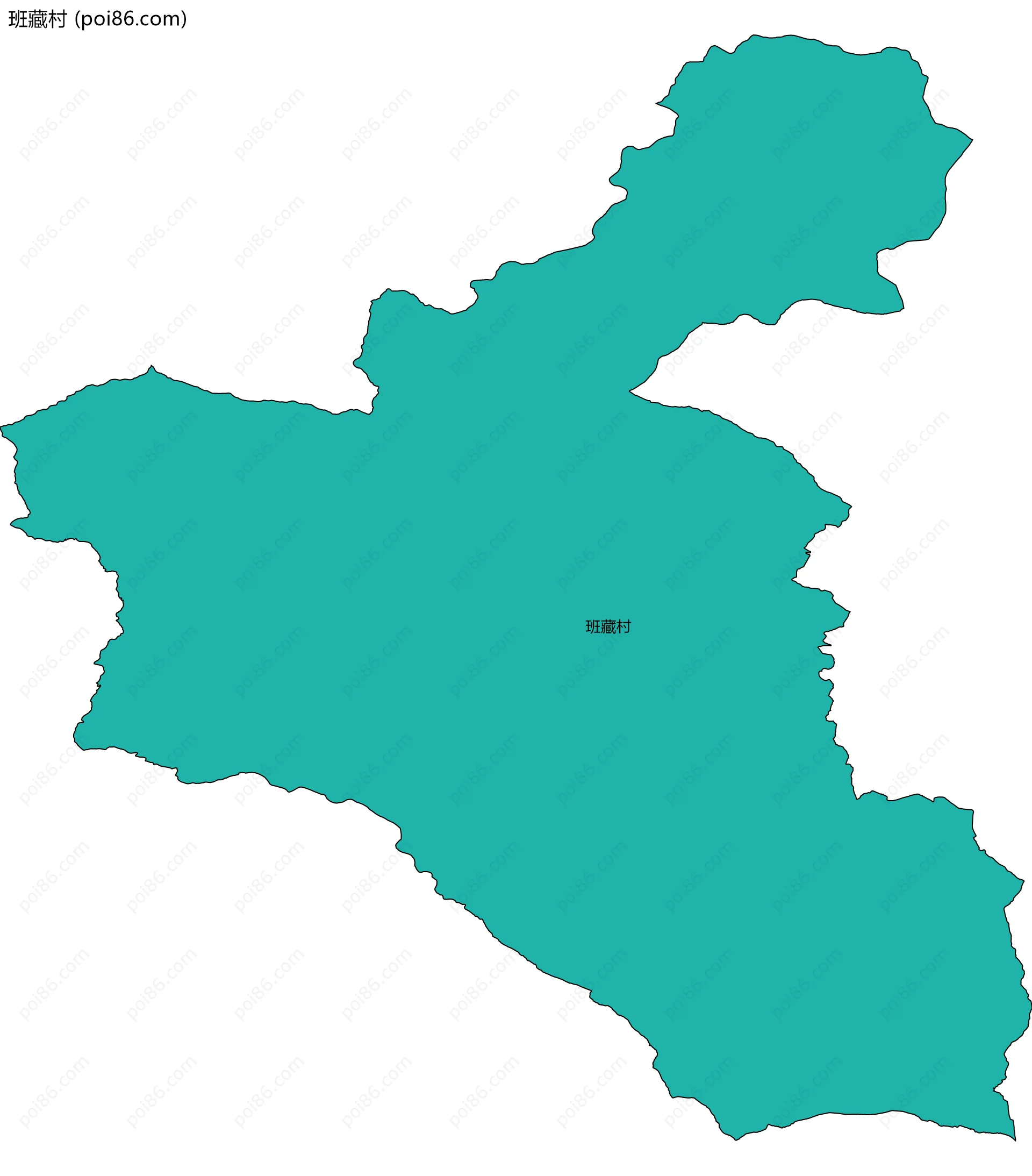 班藏村边界地图