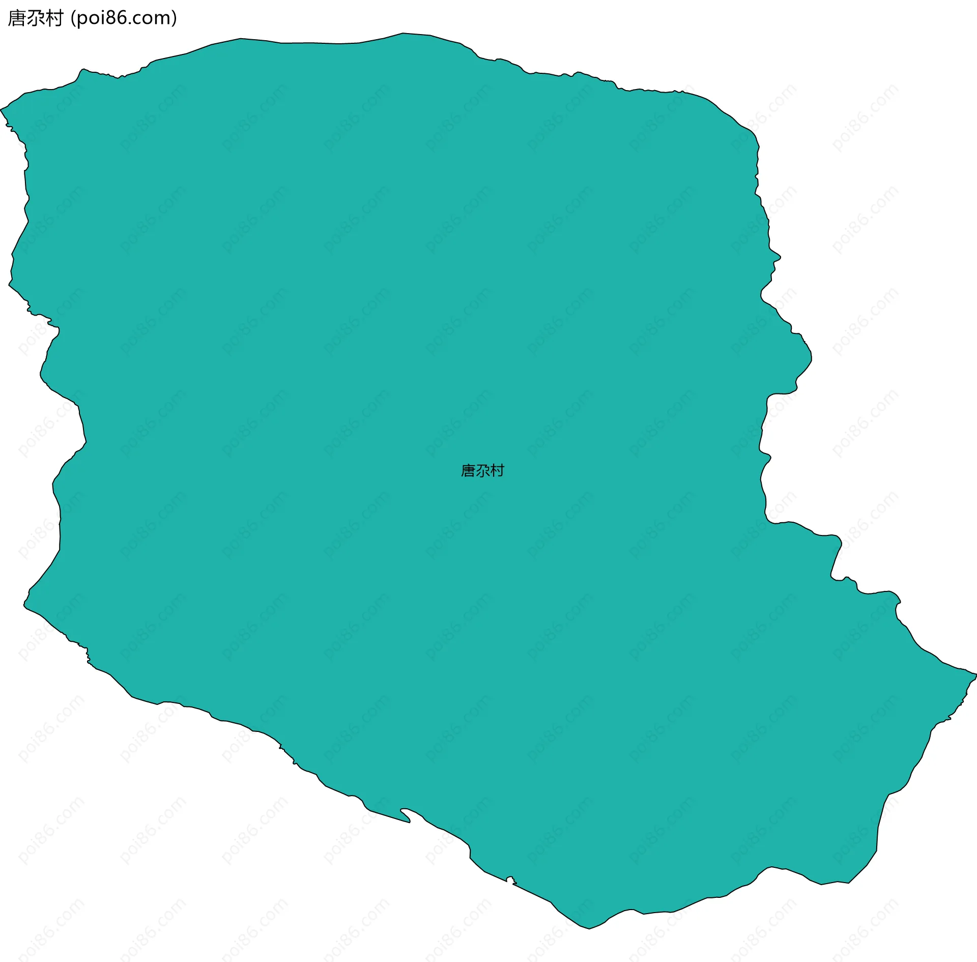 唐尕村边界地图