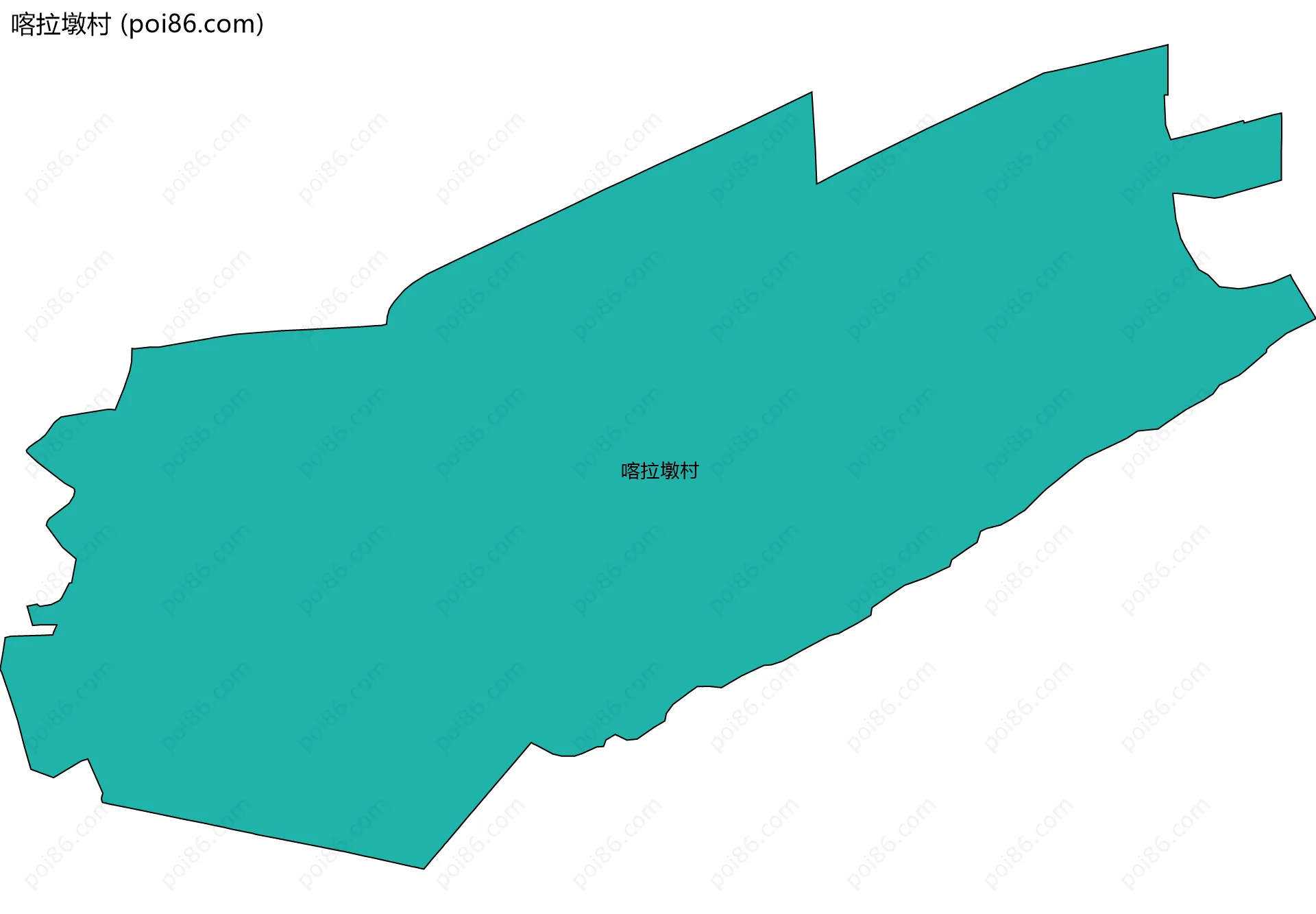 喀拉墩村边界地图