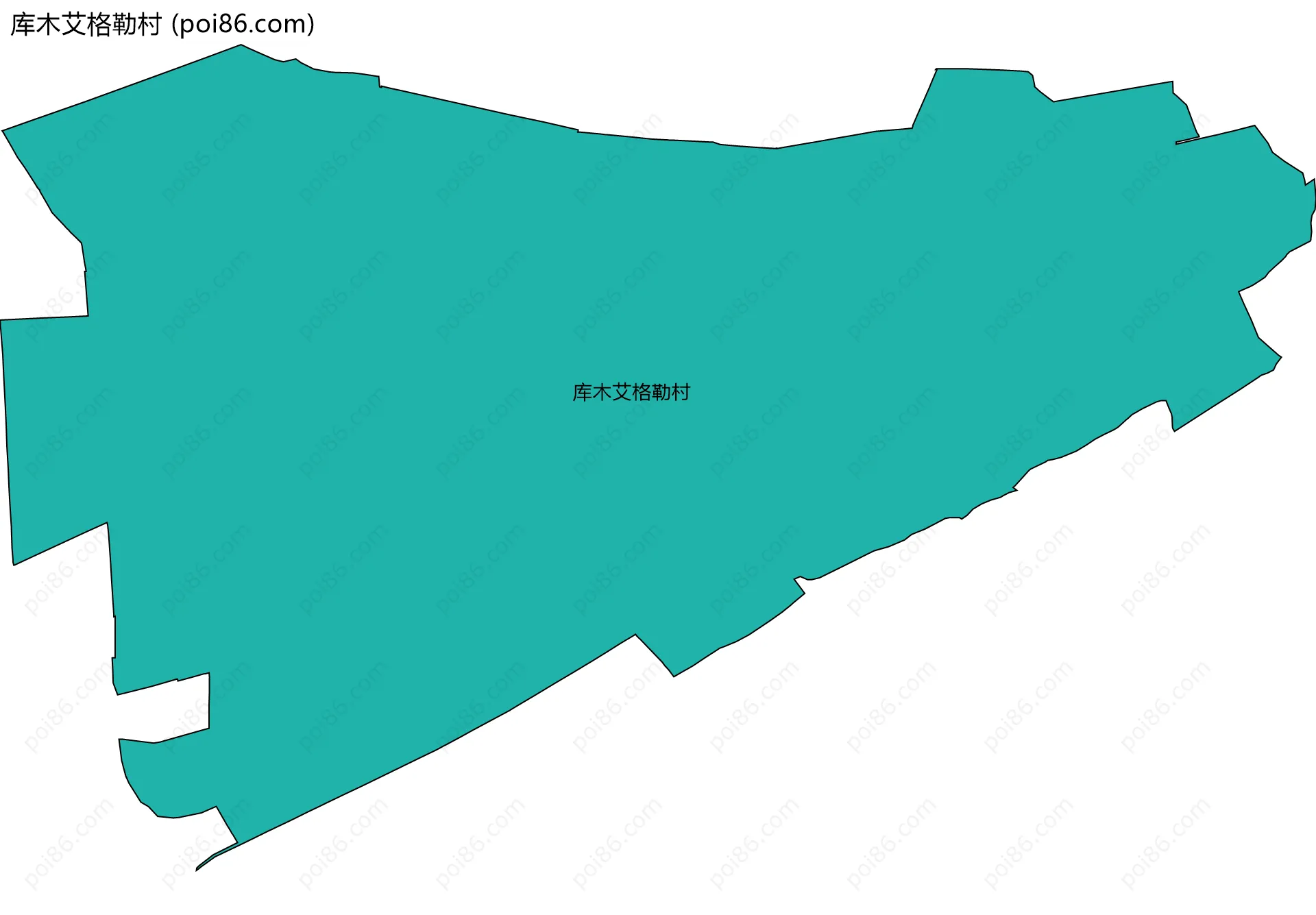 库木艾格勒村边界地图