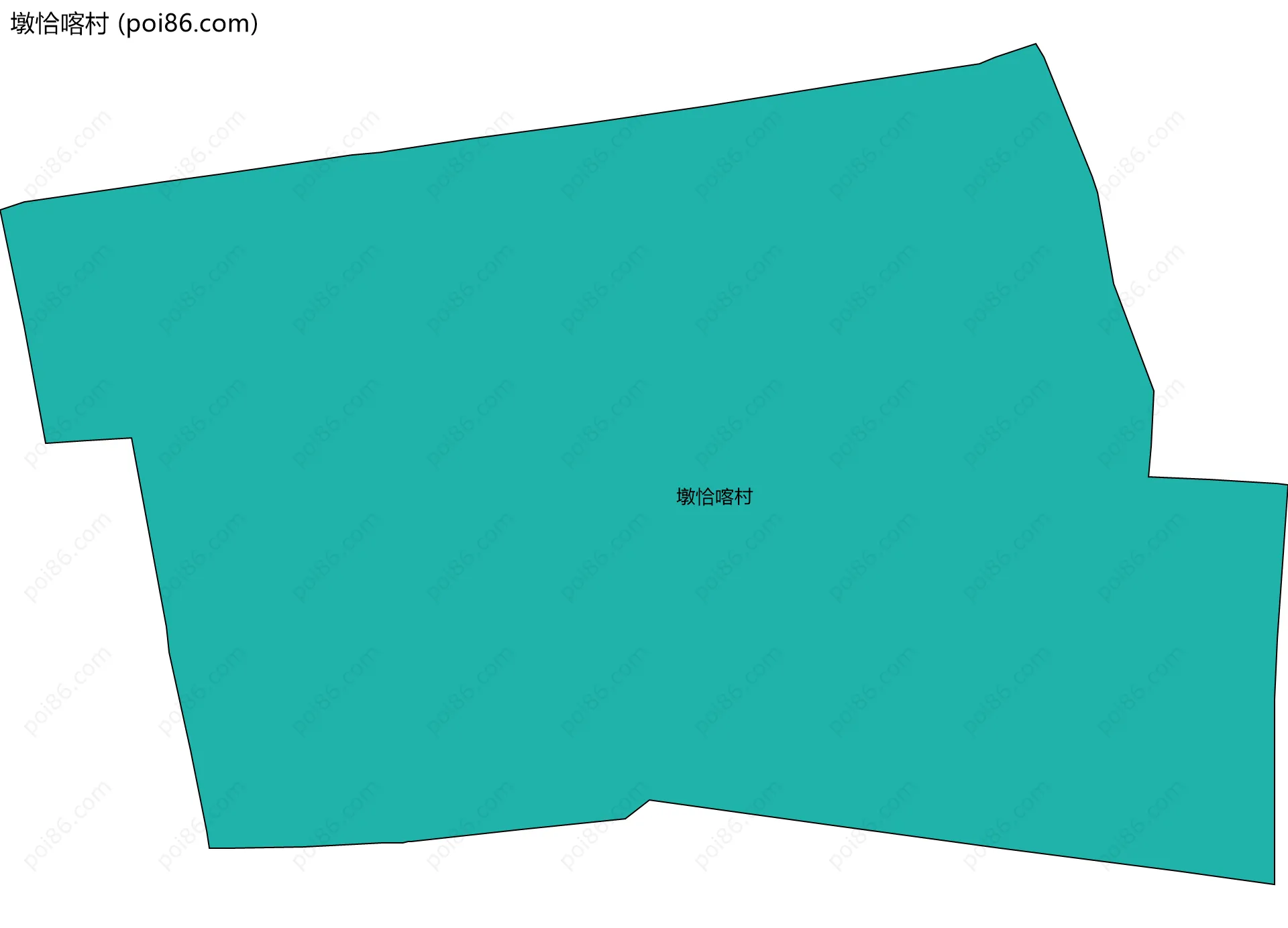 墩恰喀村边界地图