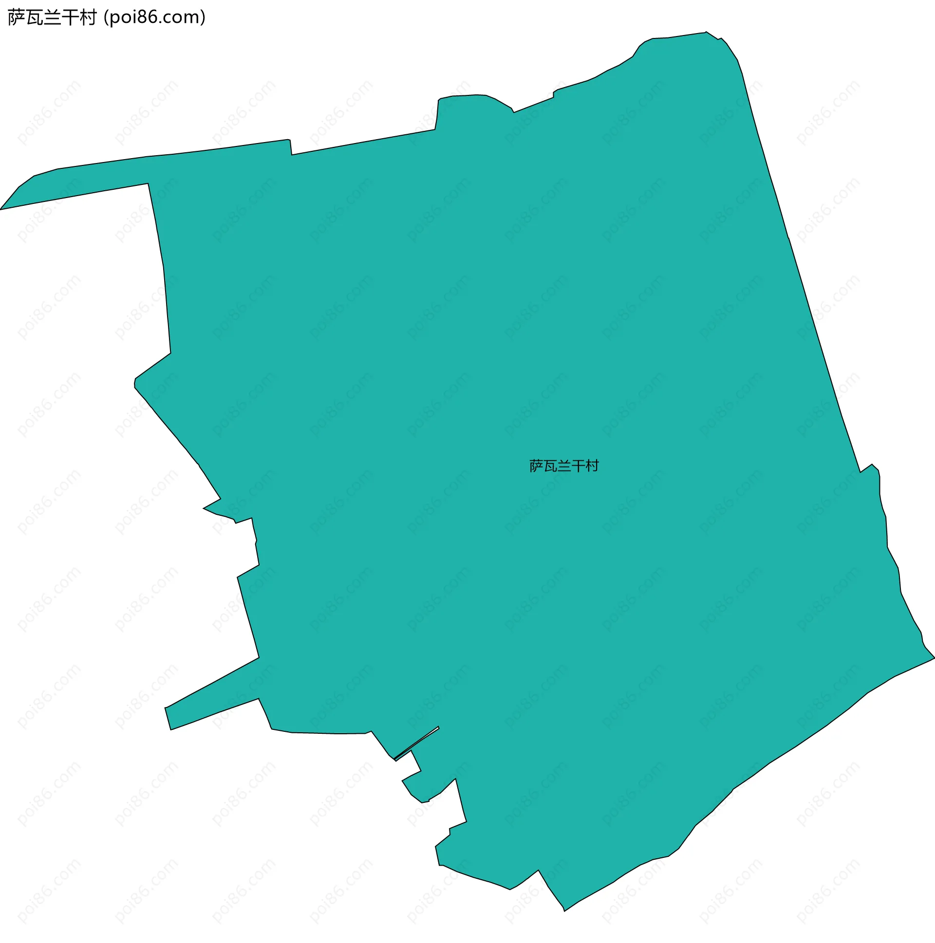 萨瓦兰干村边界地图