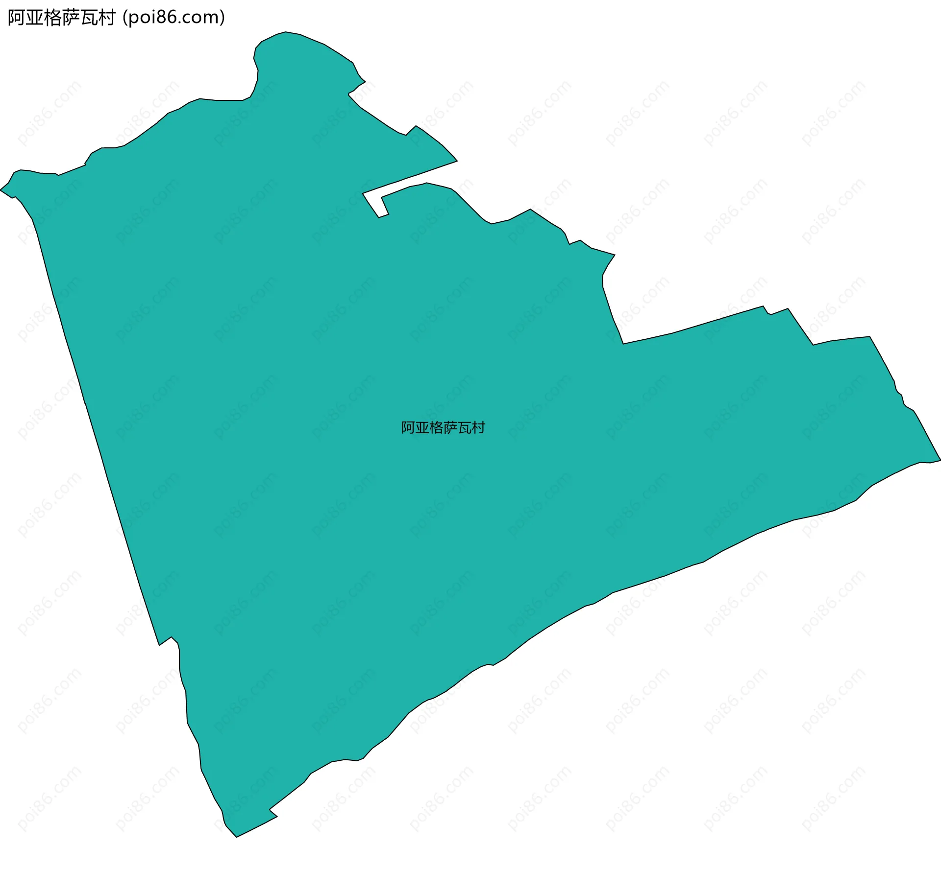 阿亚格萨瓦村边界地图