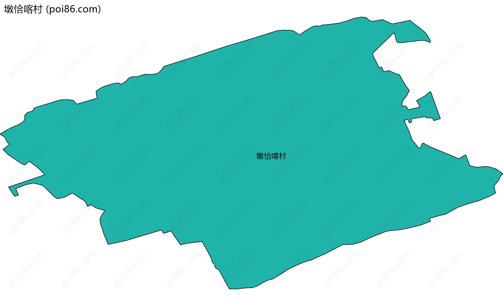 墩恰喀村边界地图