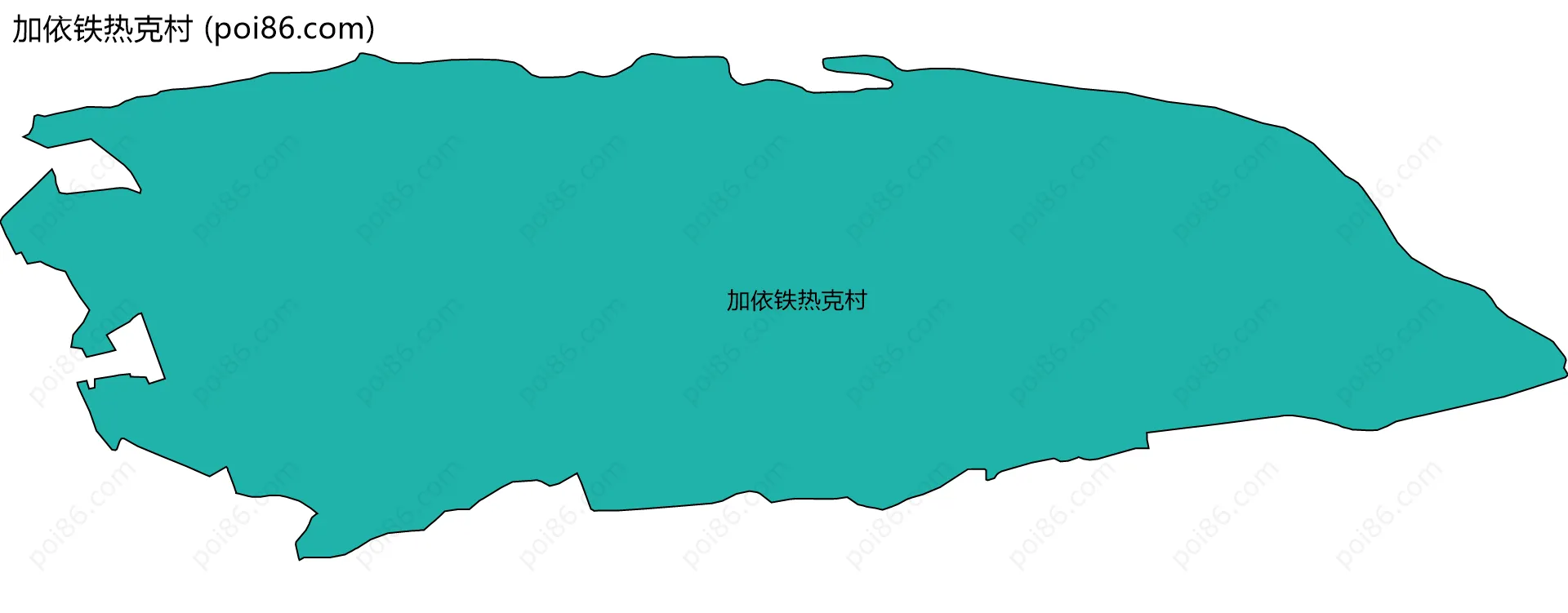 加依铁热克村边界地图