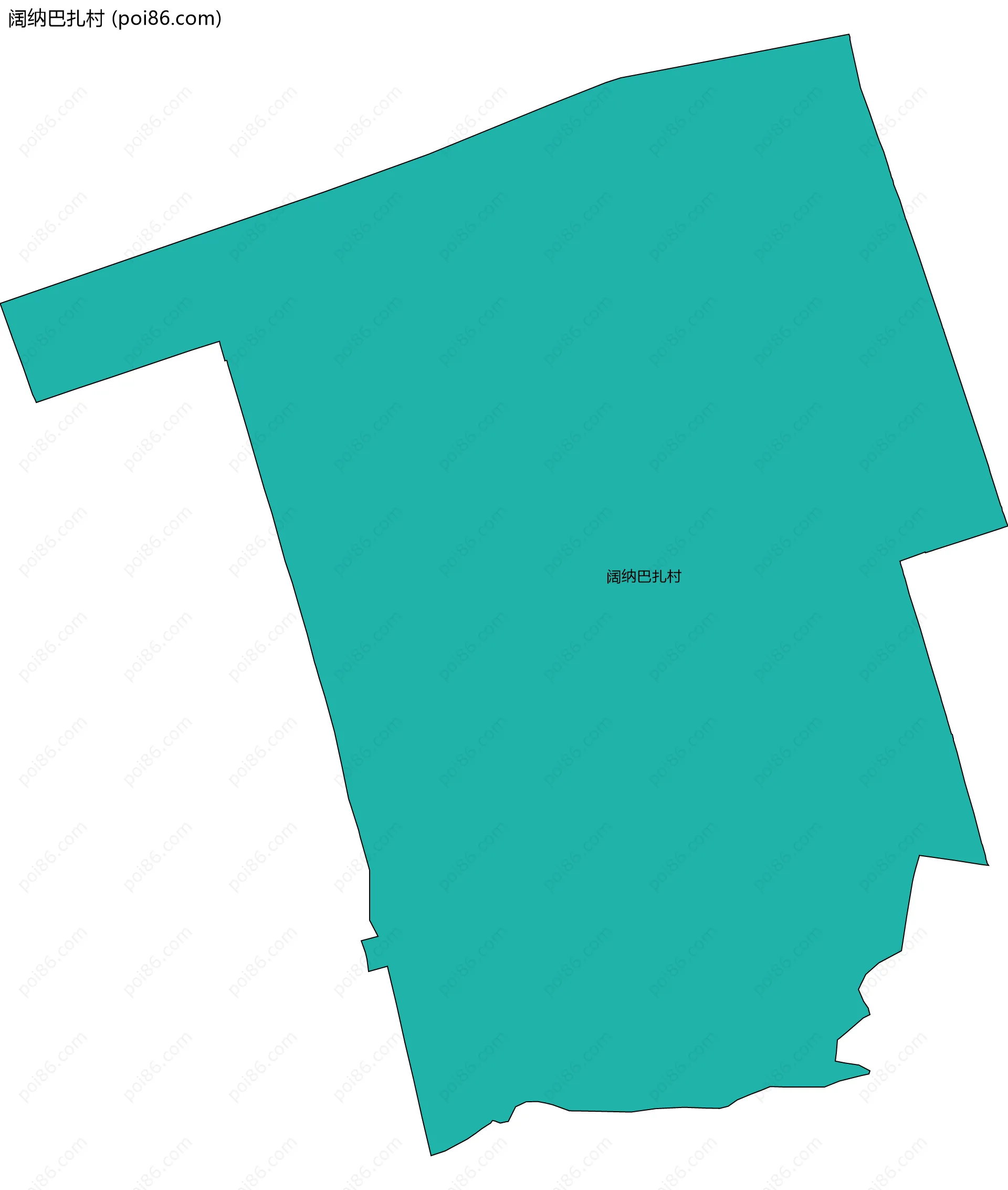 阔纳巴扎村边界地图