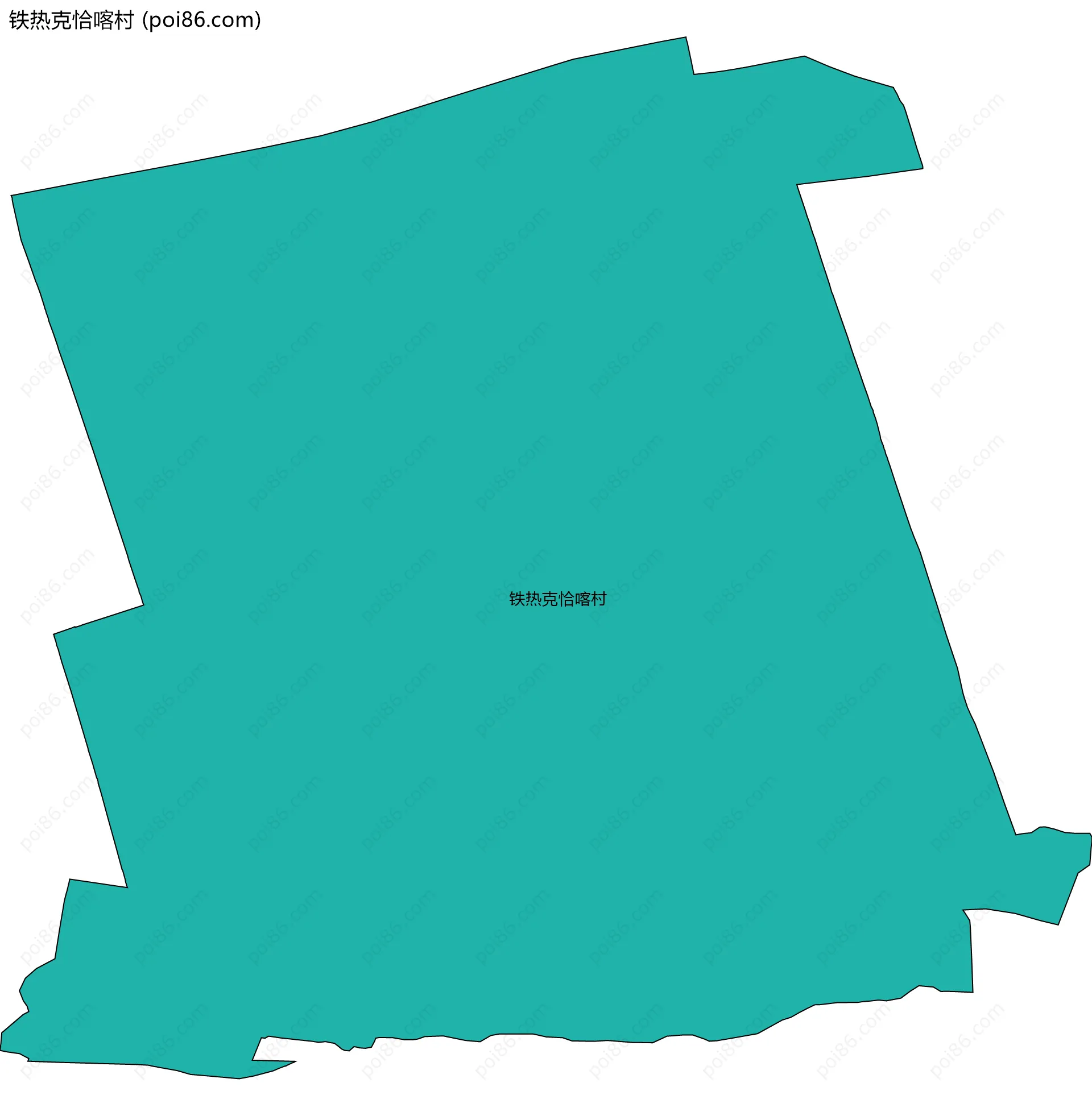 铁热克恰喀村边界地图
