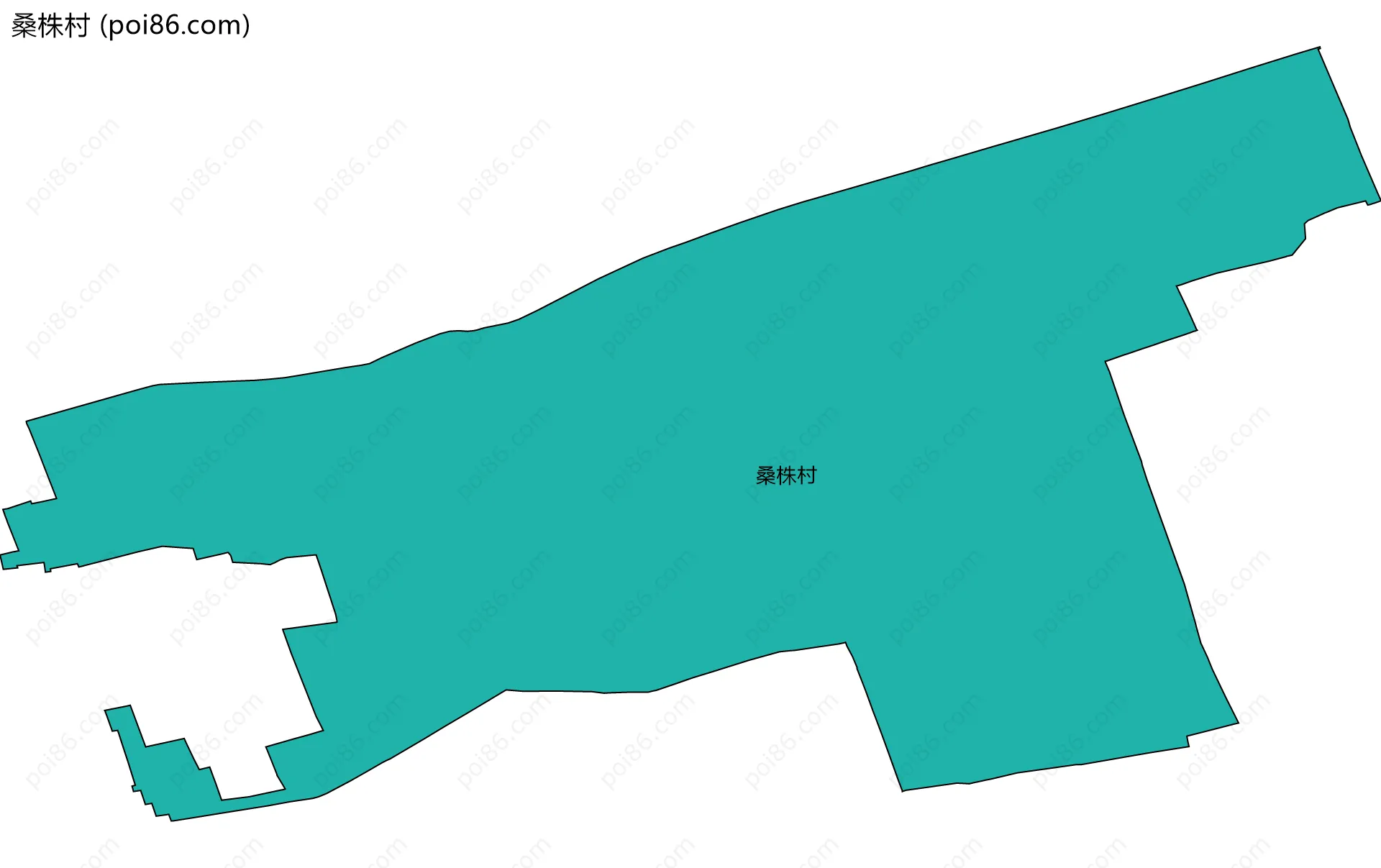 桑株村边界地图