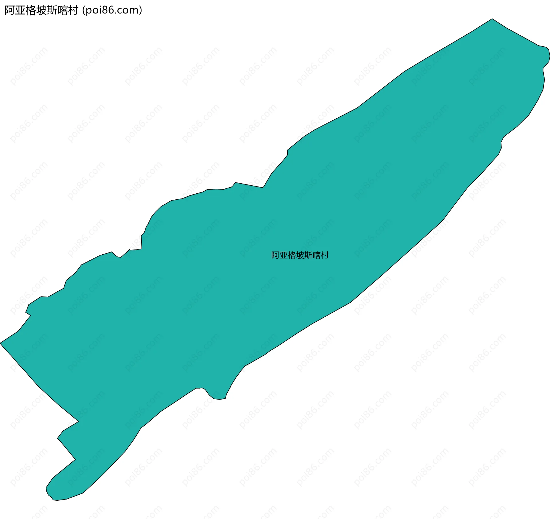 阿亚格坡斯喀村边界地图