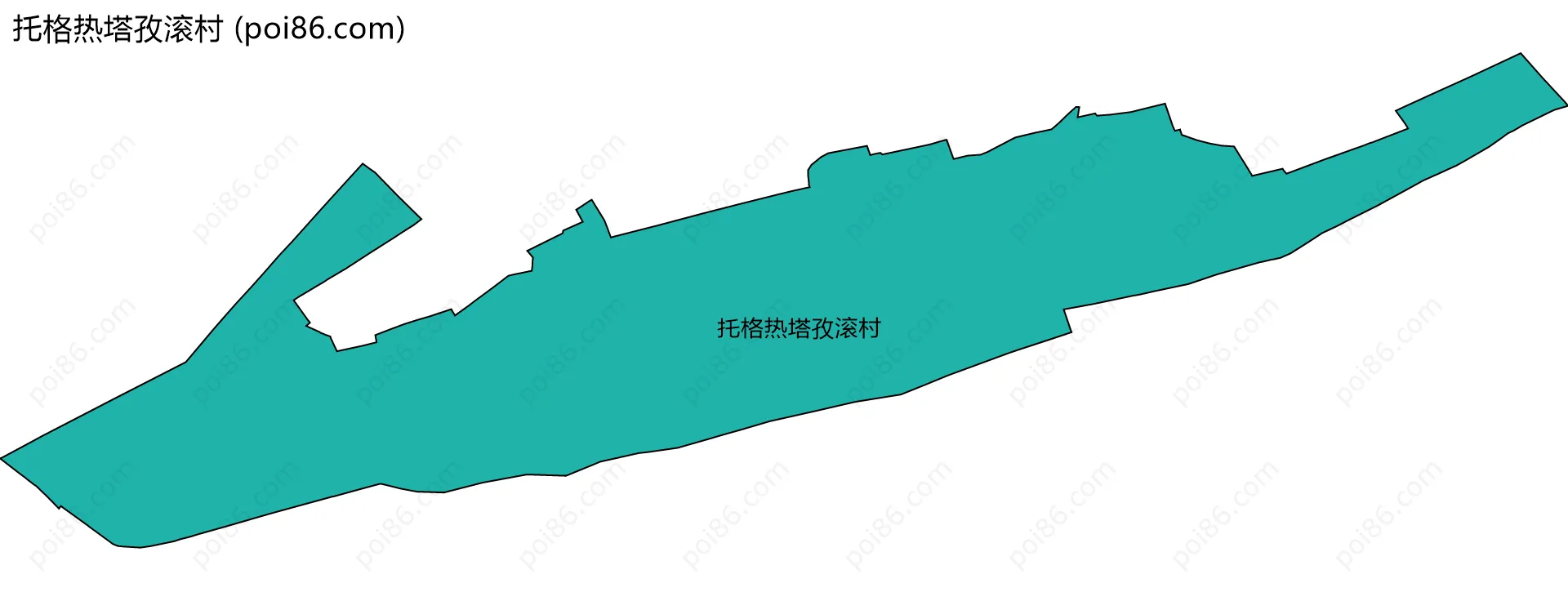 托格热塔孜滚村边界地图