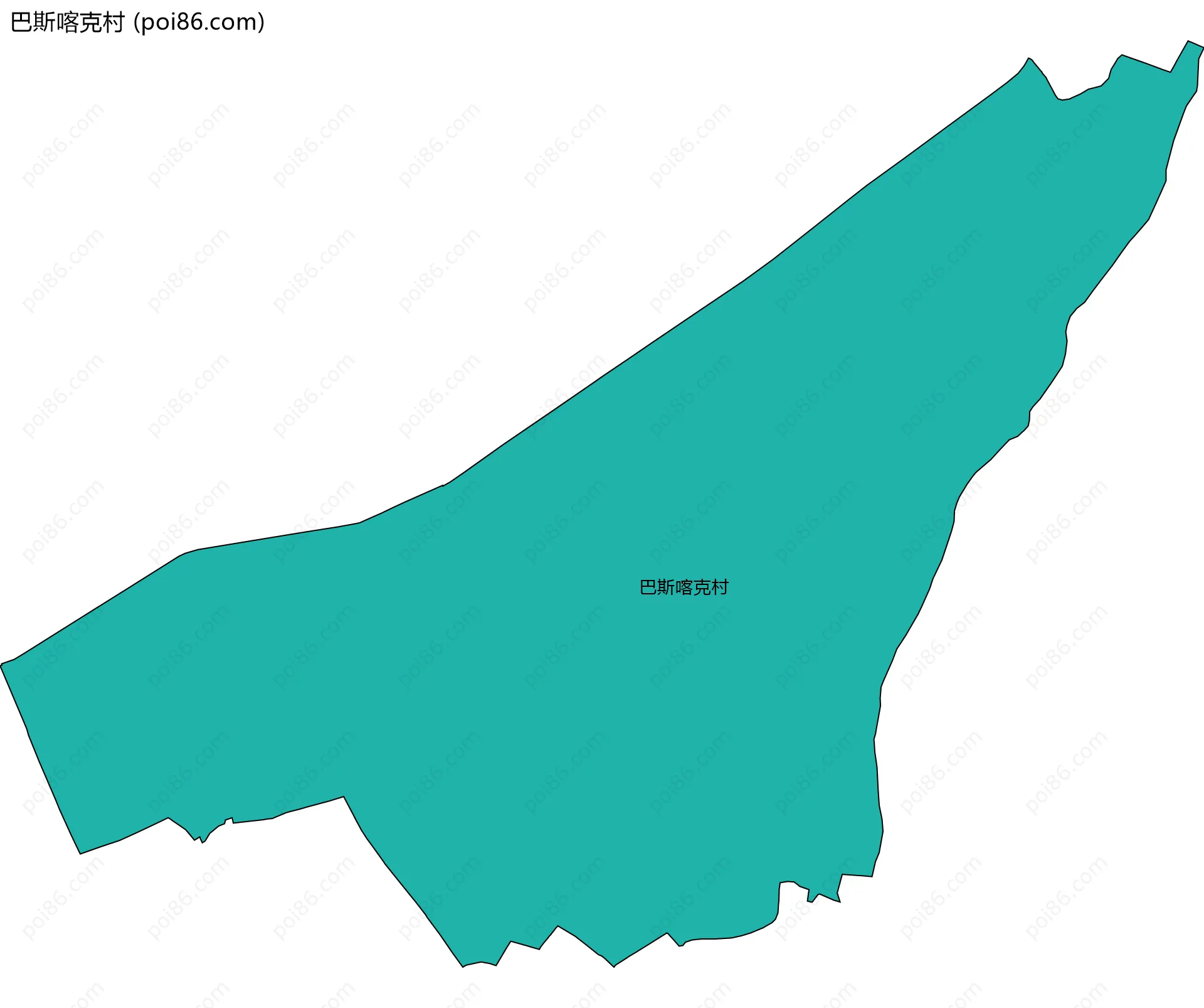 巴斯喀克村边界地图