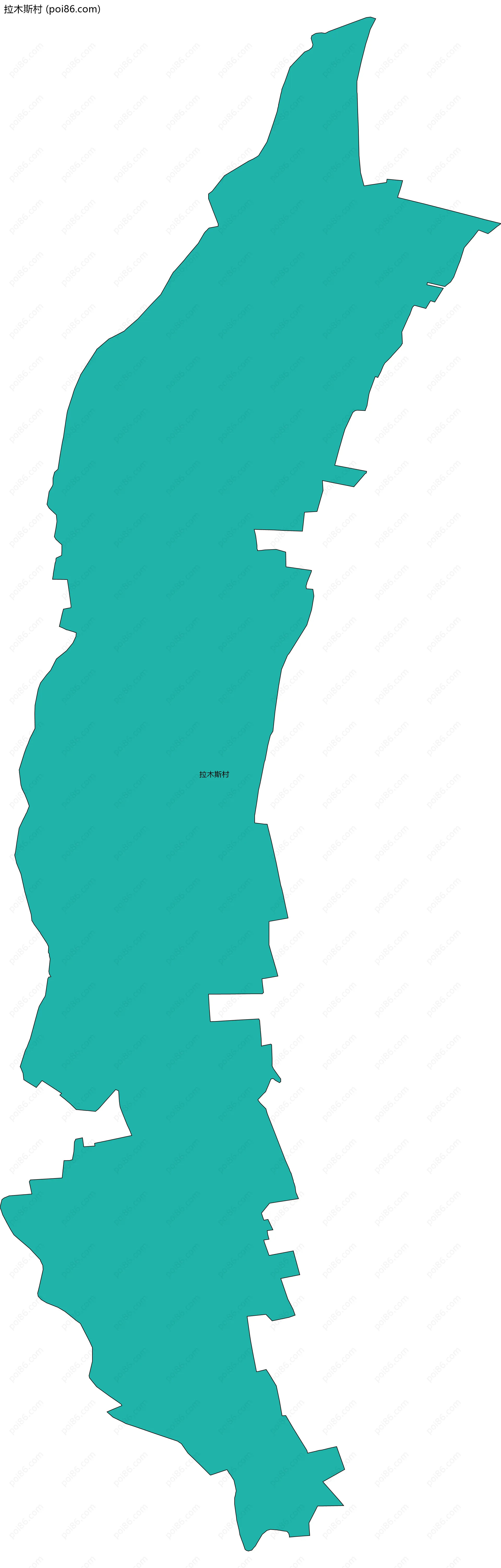 拉木斯村边界地图