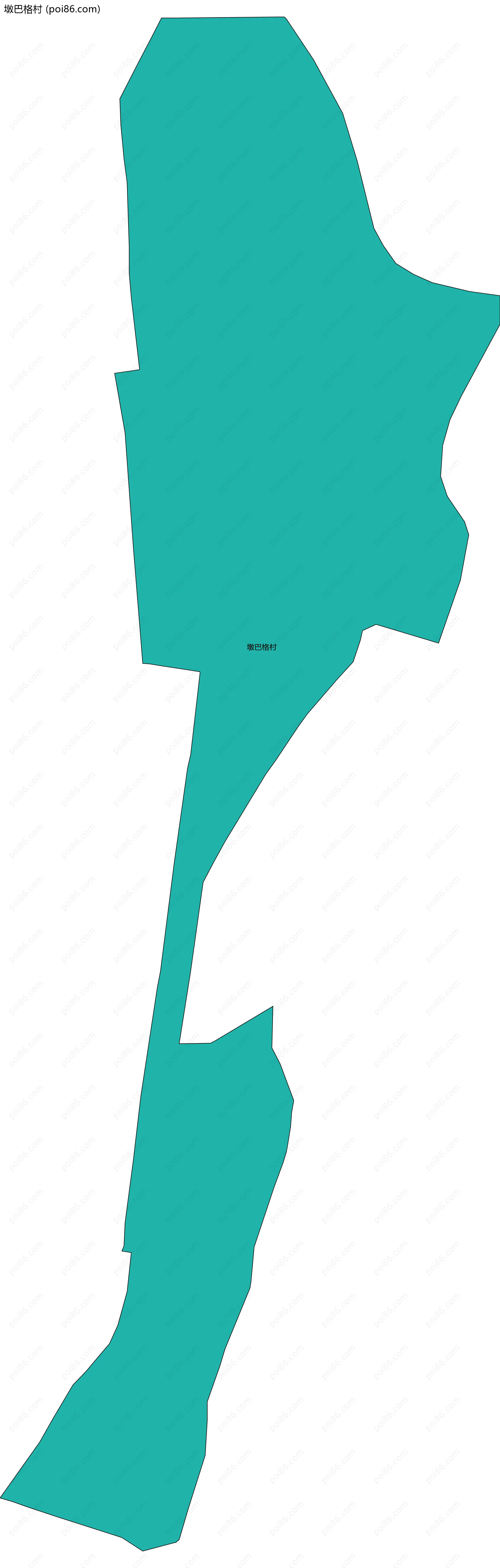 墩巴格村边界地图