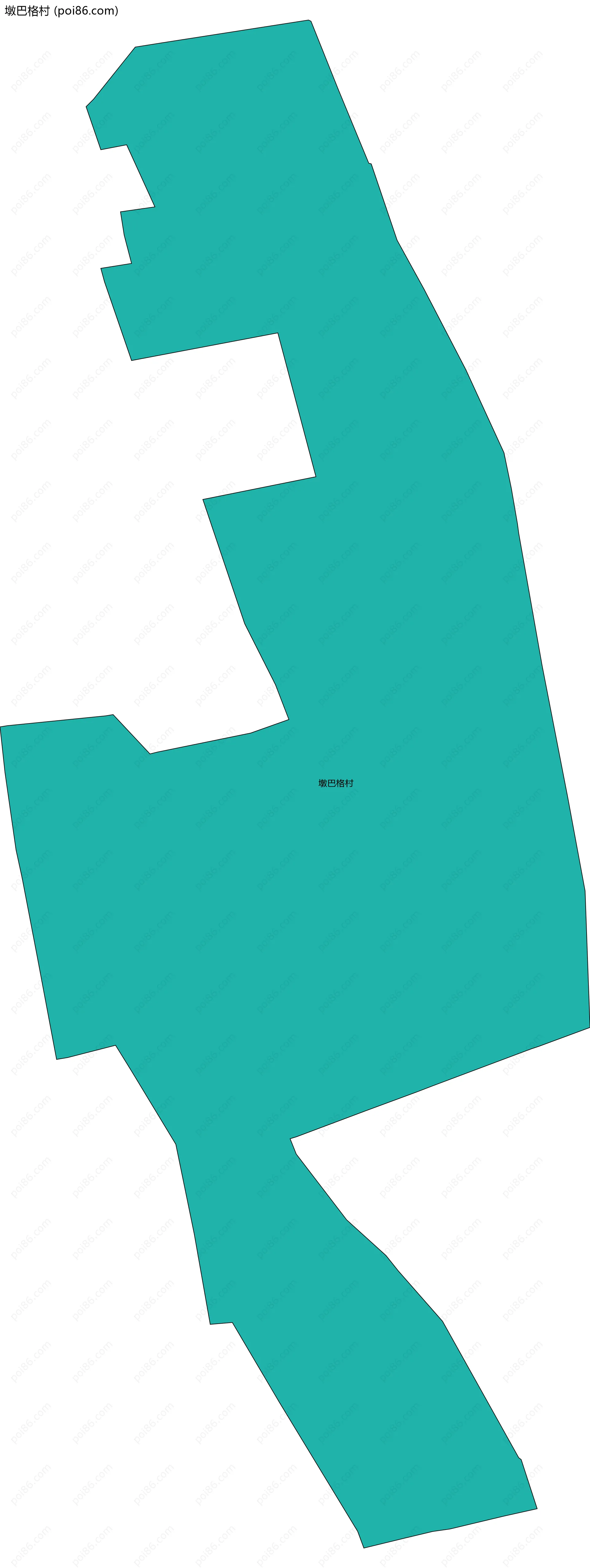 墩巴格村边界地图