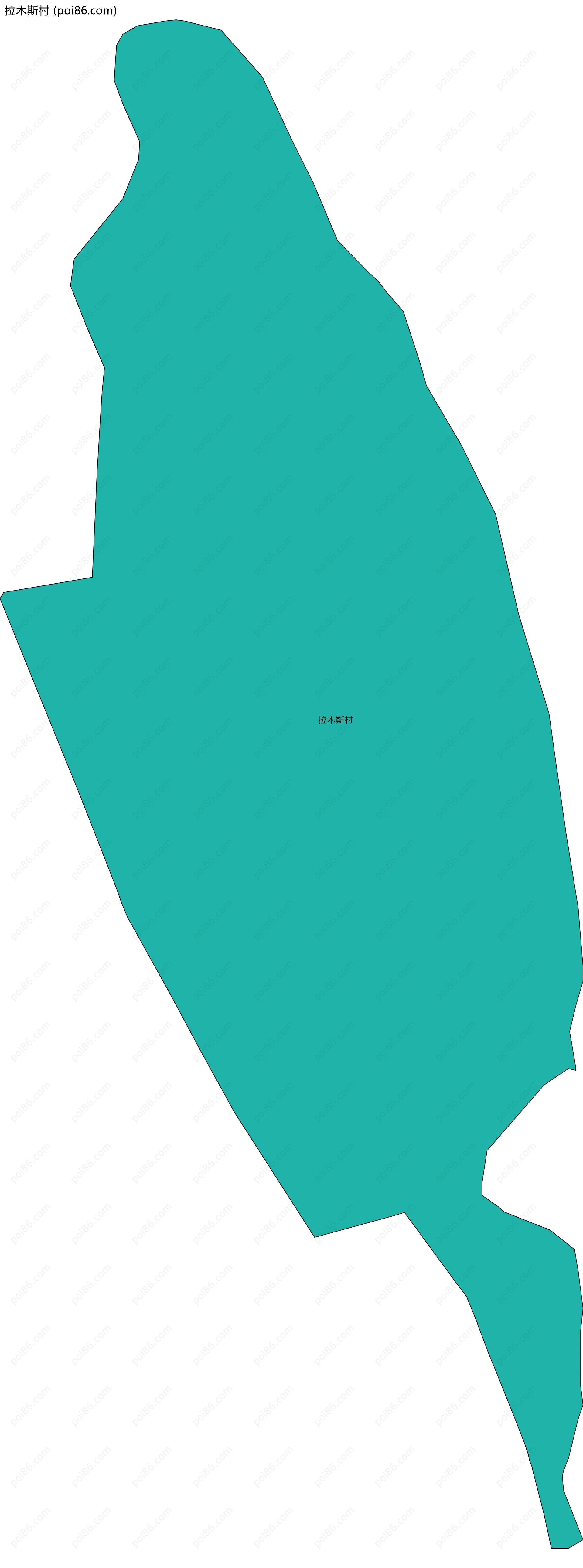 拉木斯村边界地图