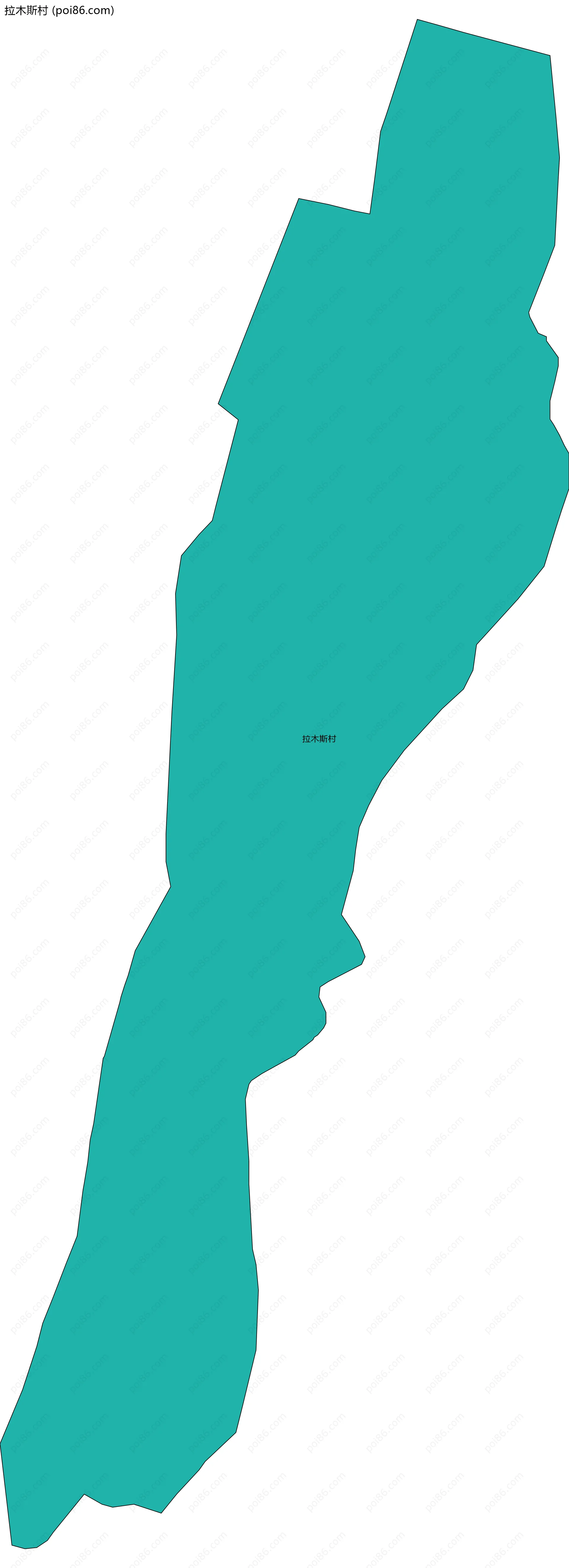 拉木斯村边界地图