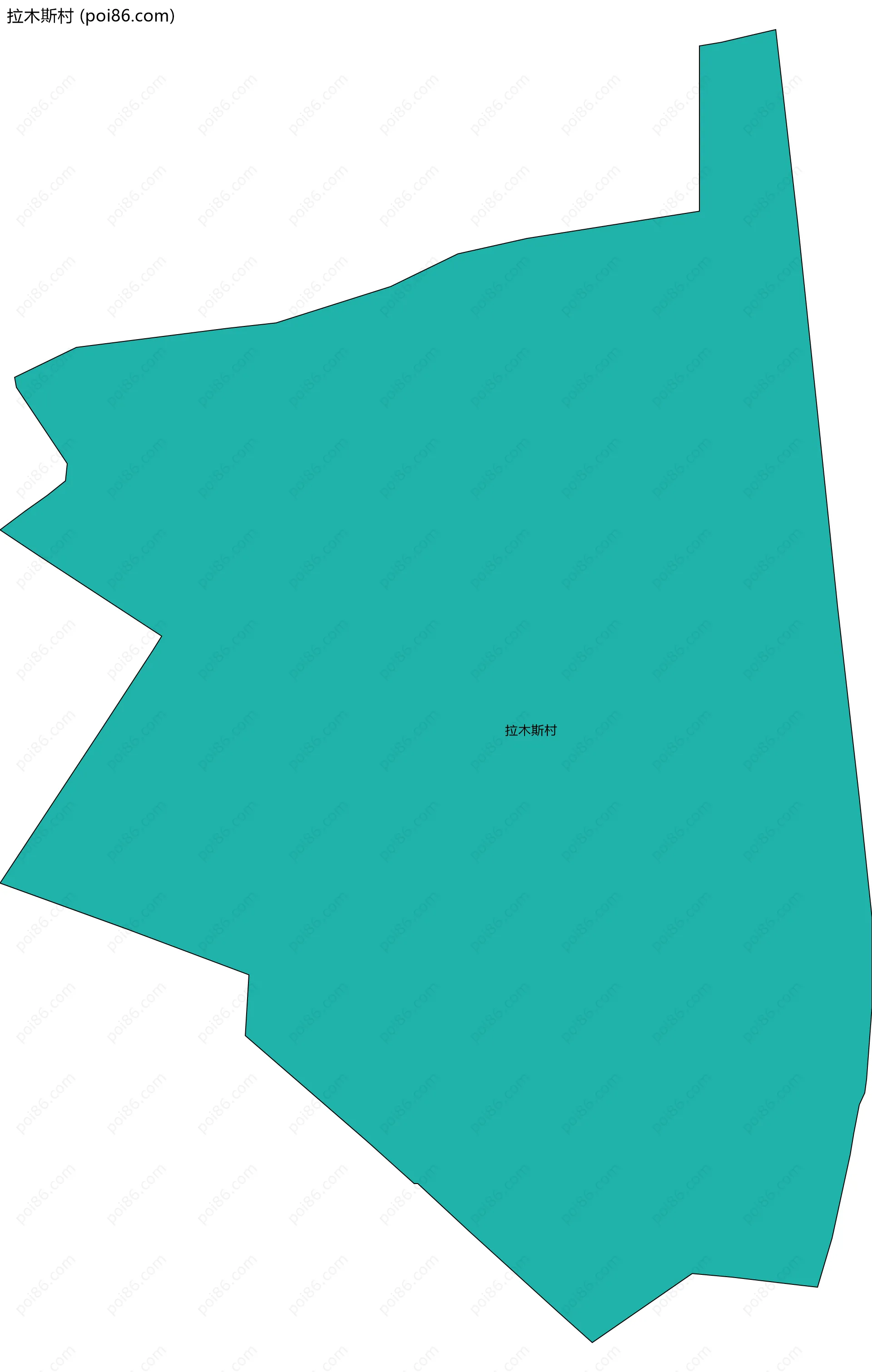 拉木斯村边界地图