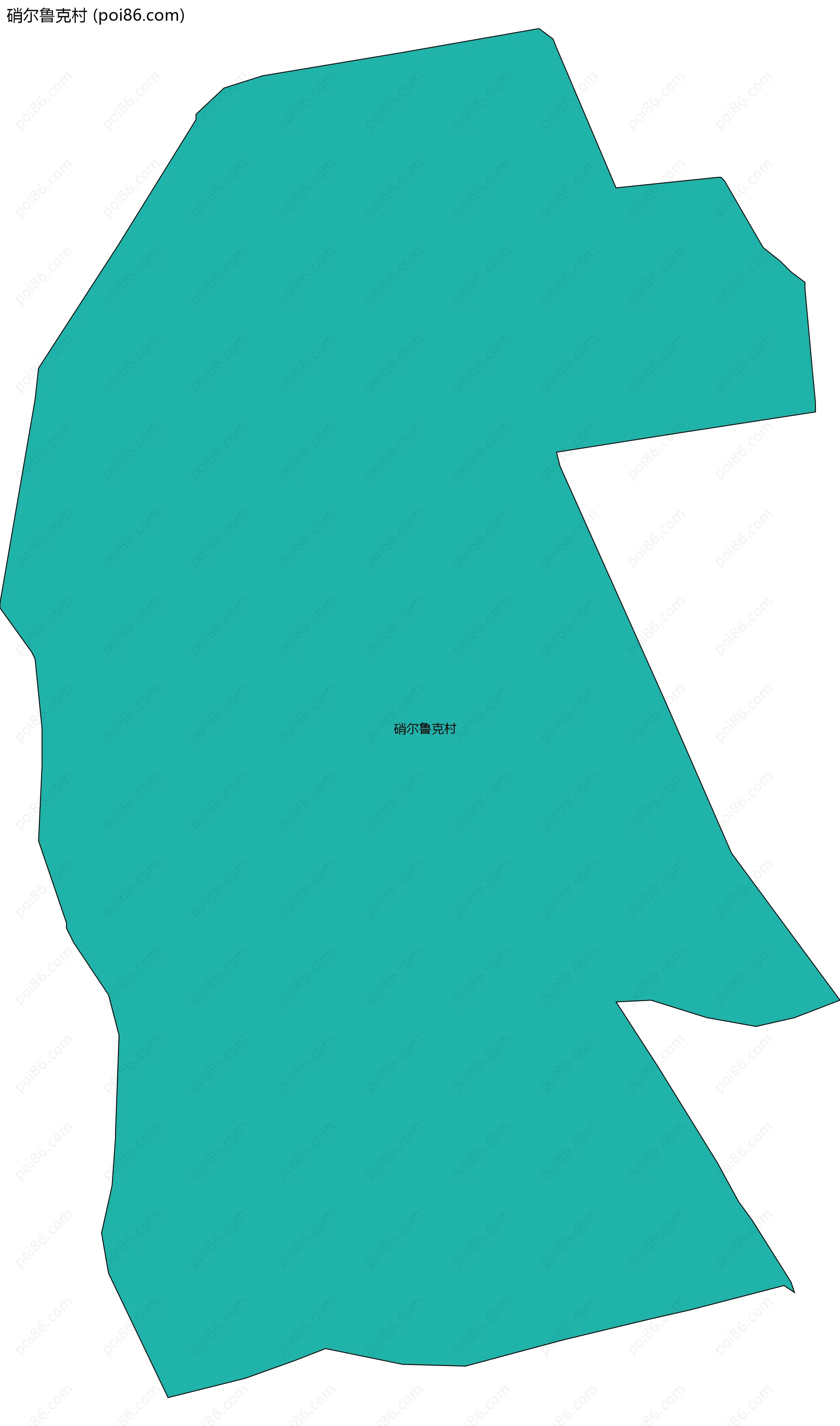 硝尔鲁克村边界地图