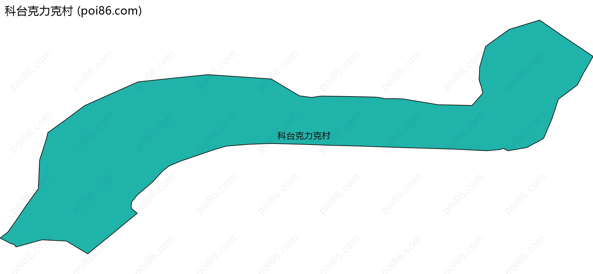 科台克力克村边界地图