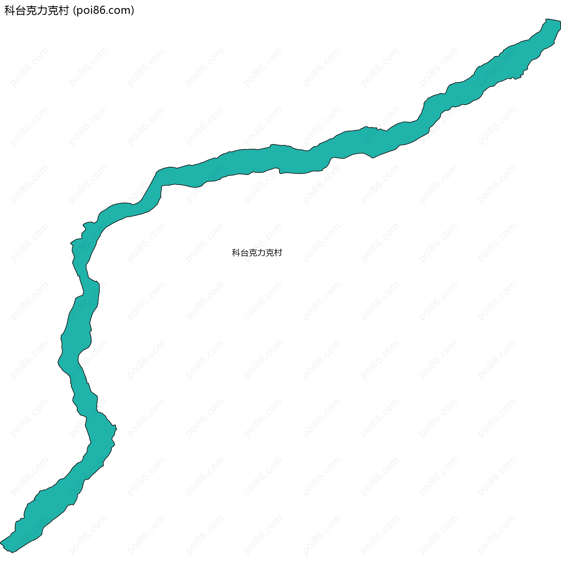 科台克力克村边界地图