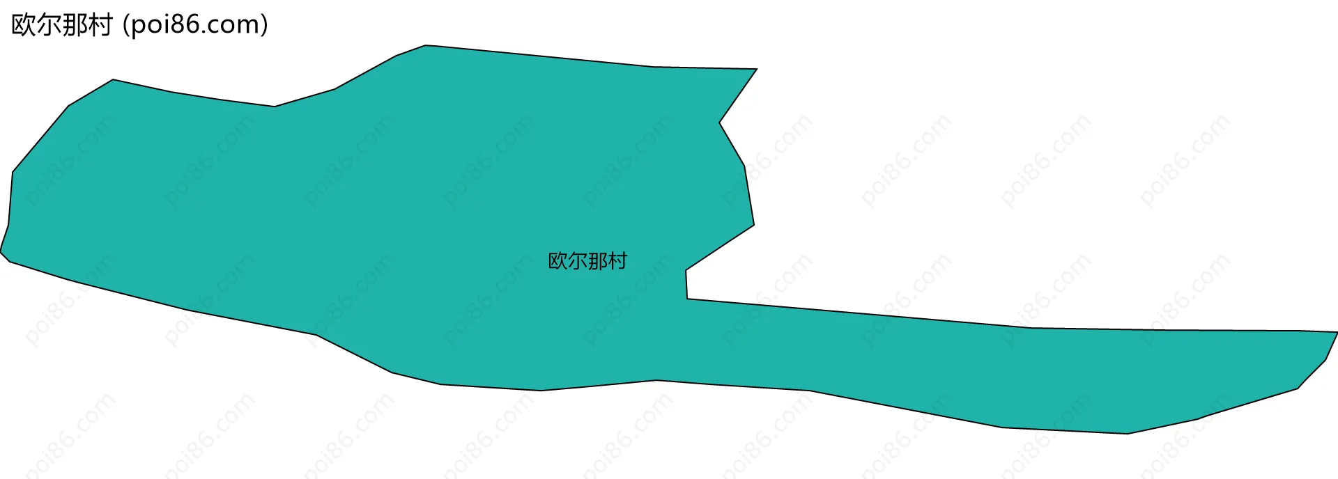 欧尔那村边界地图
