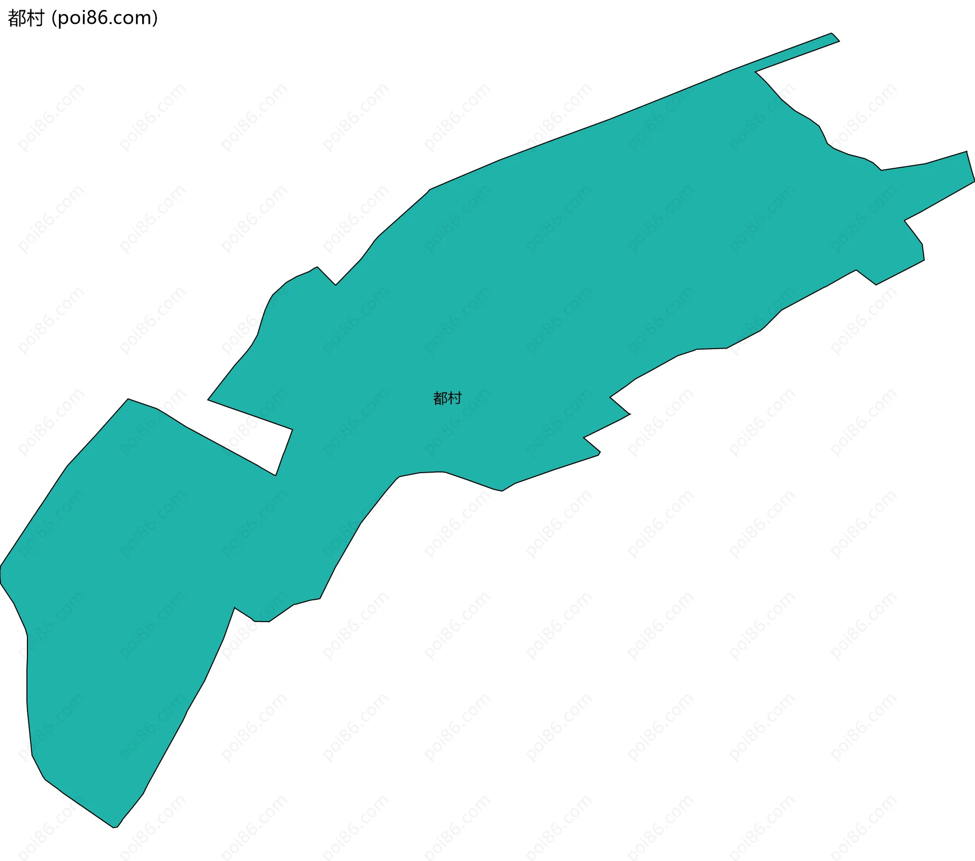 都村边界地图