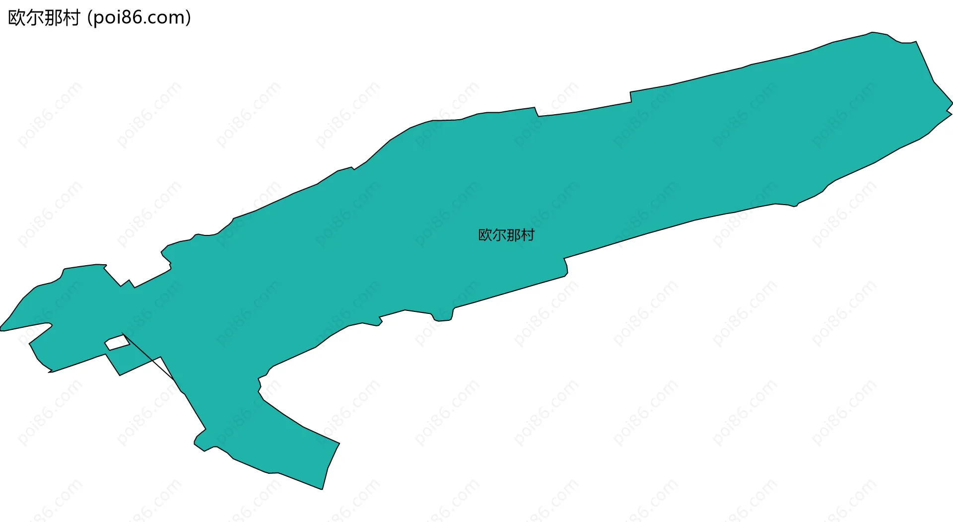 欧尔那村边界地图
