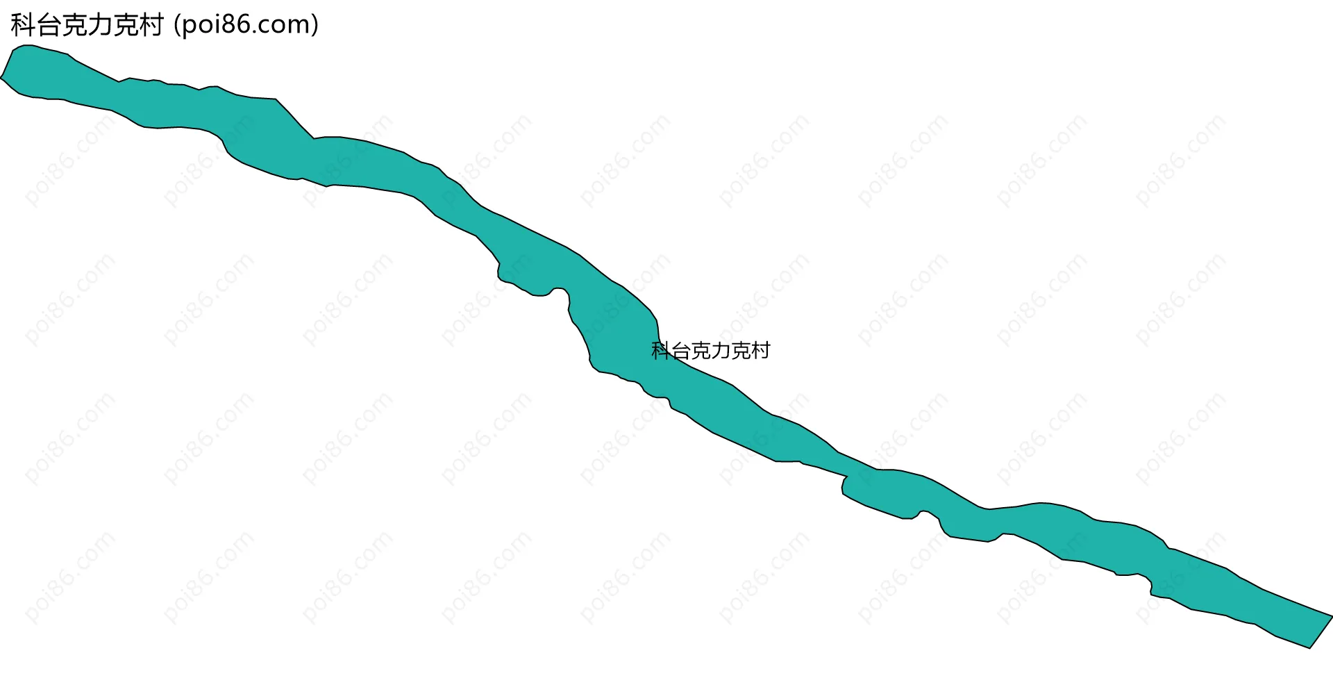 科台克力克村边界地图