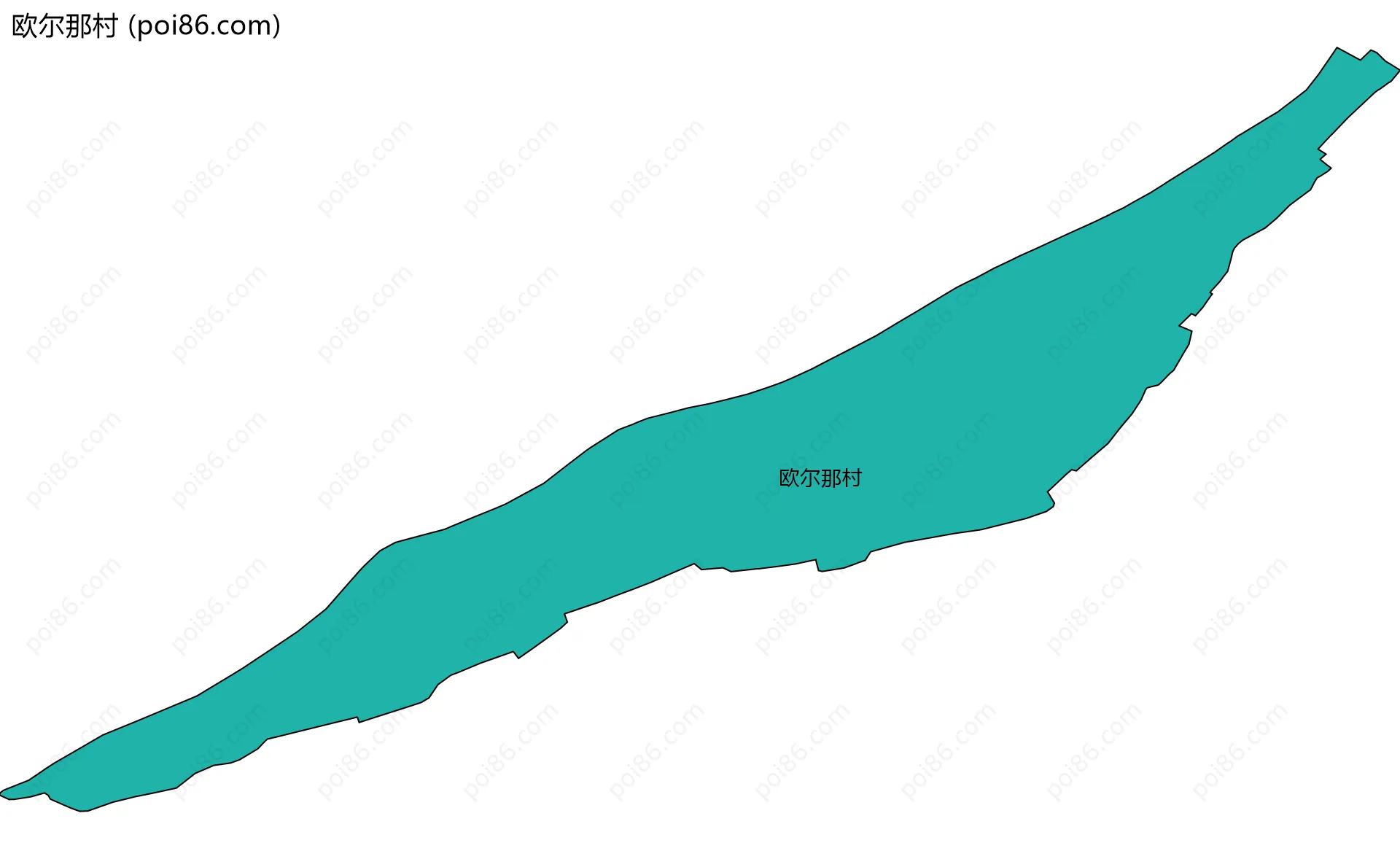 欧尔那村边界地图