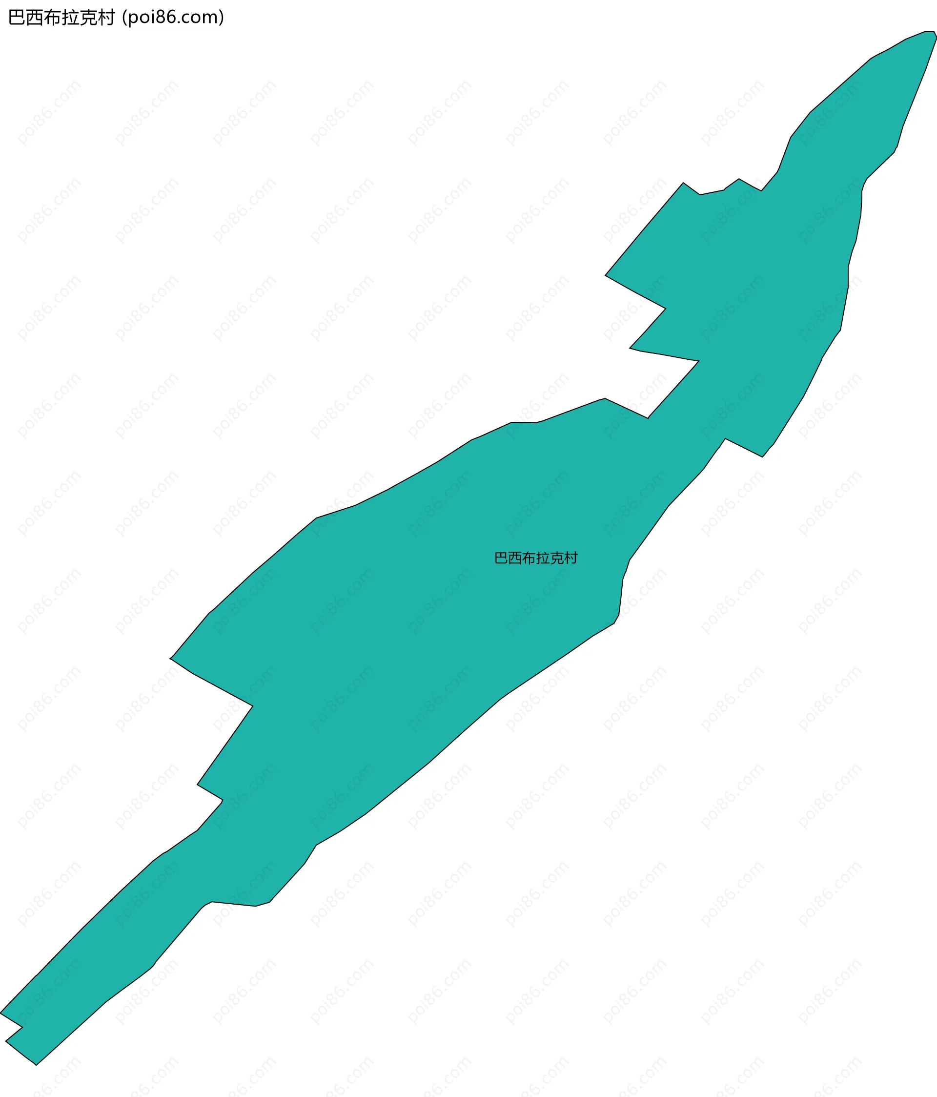 巴西布拉克村边界地图