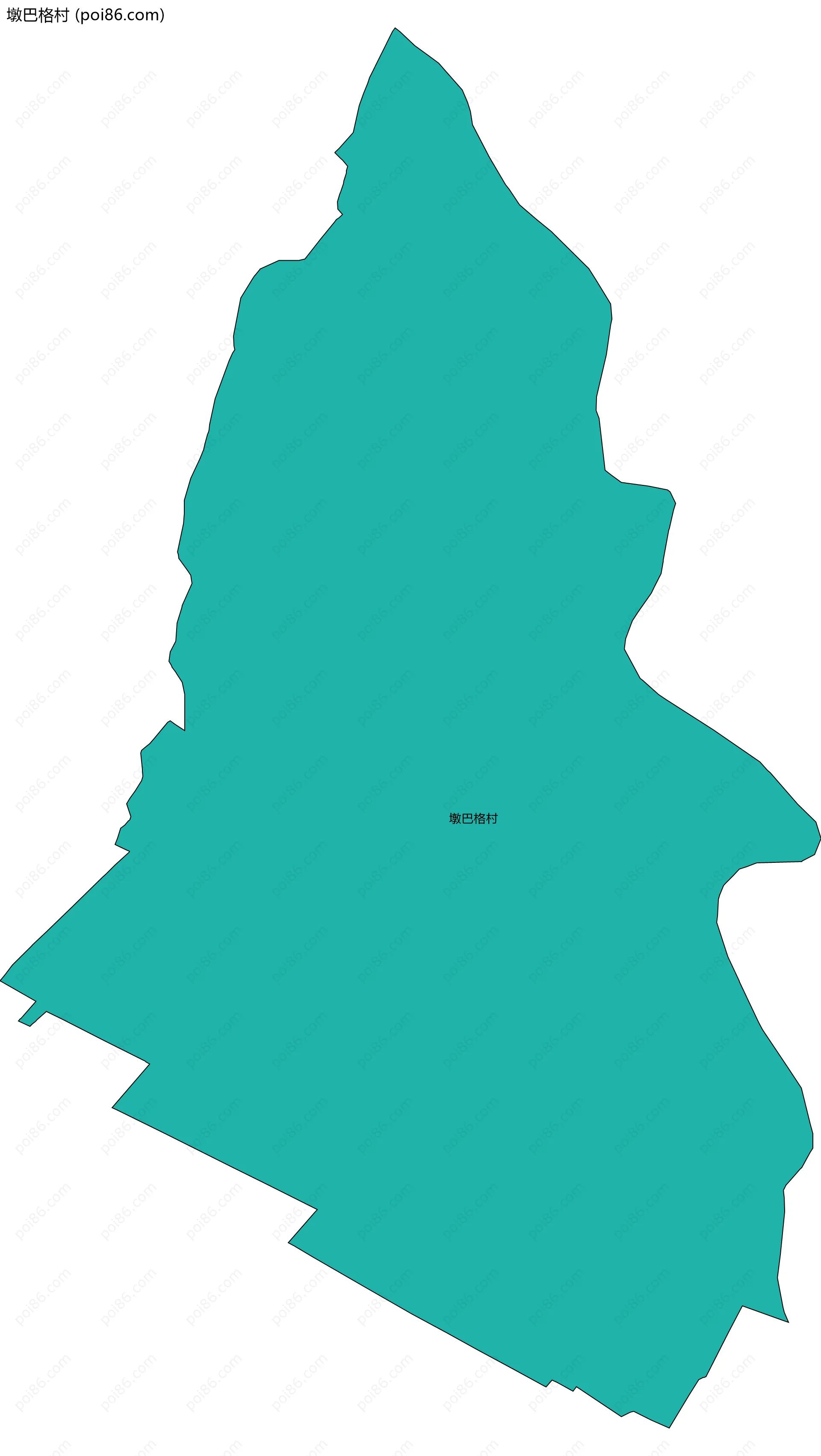 墩巴格村边界地图