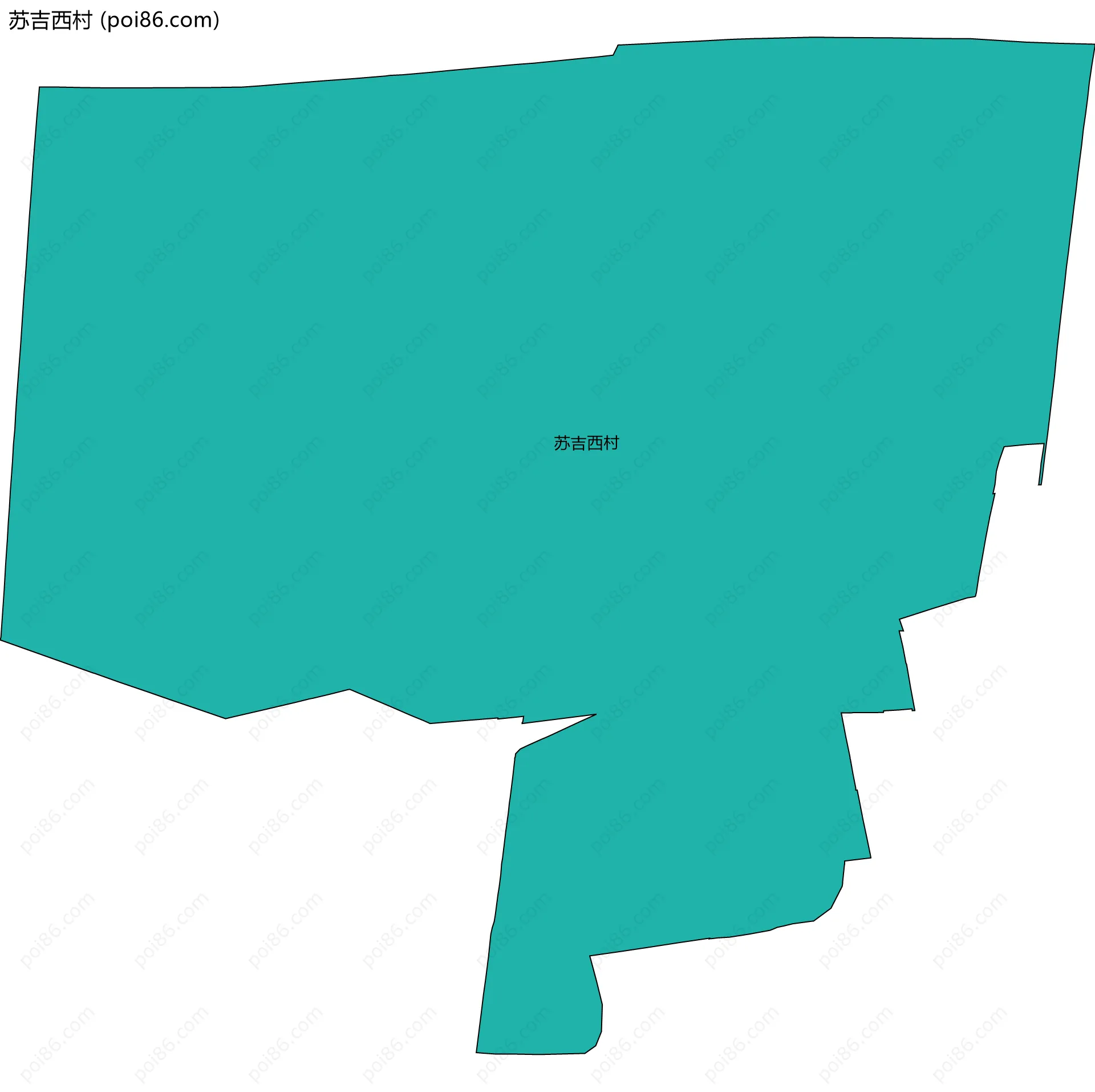 苏吉西村边界地图