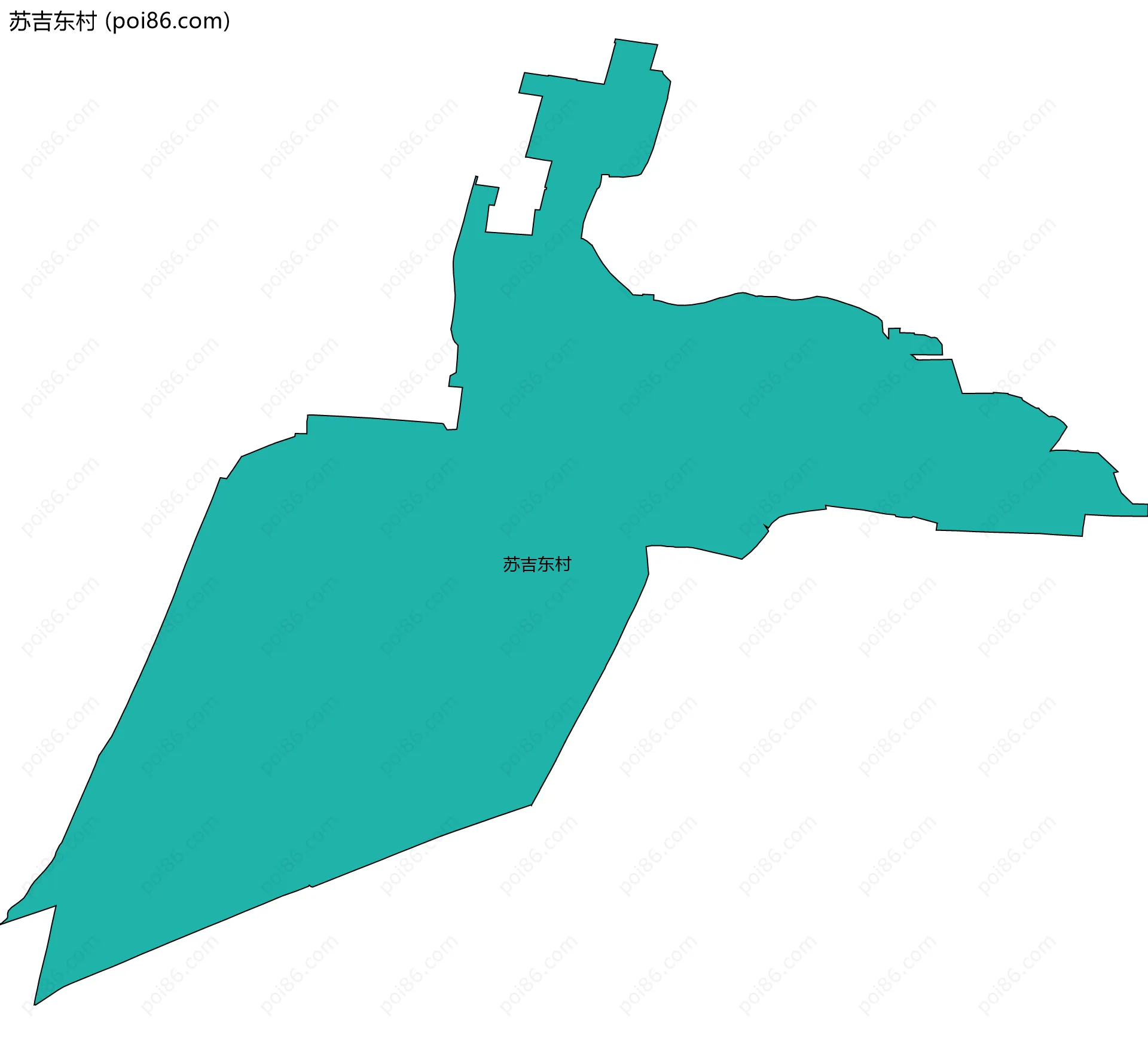苏吉东村边界地图