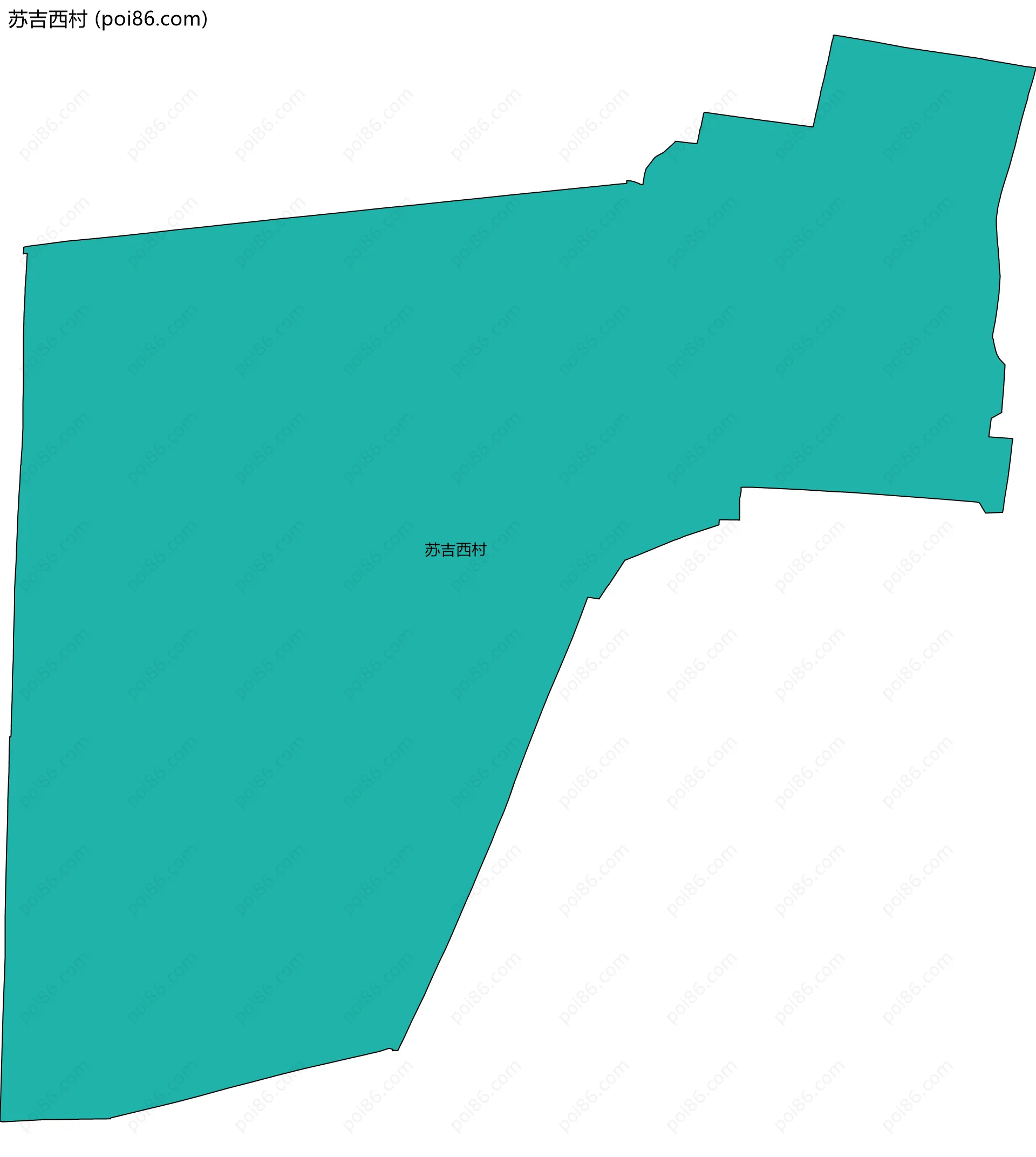 苏吉西村边界地图