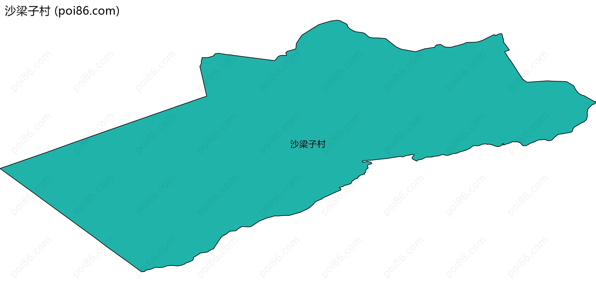 沙梁子村边界地图