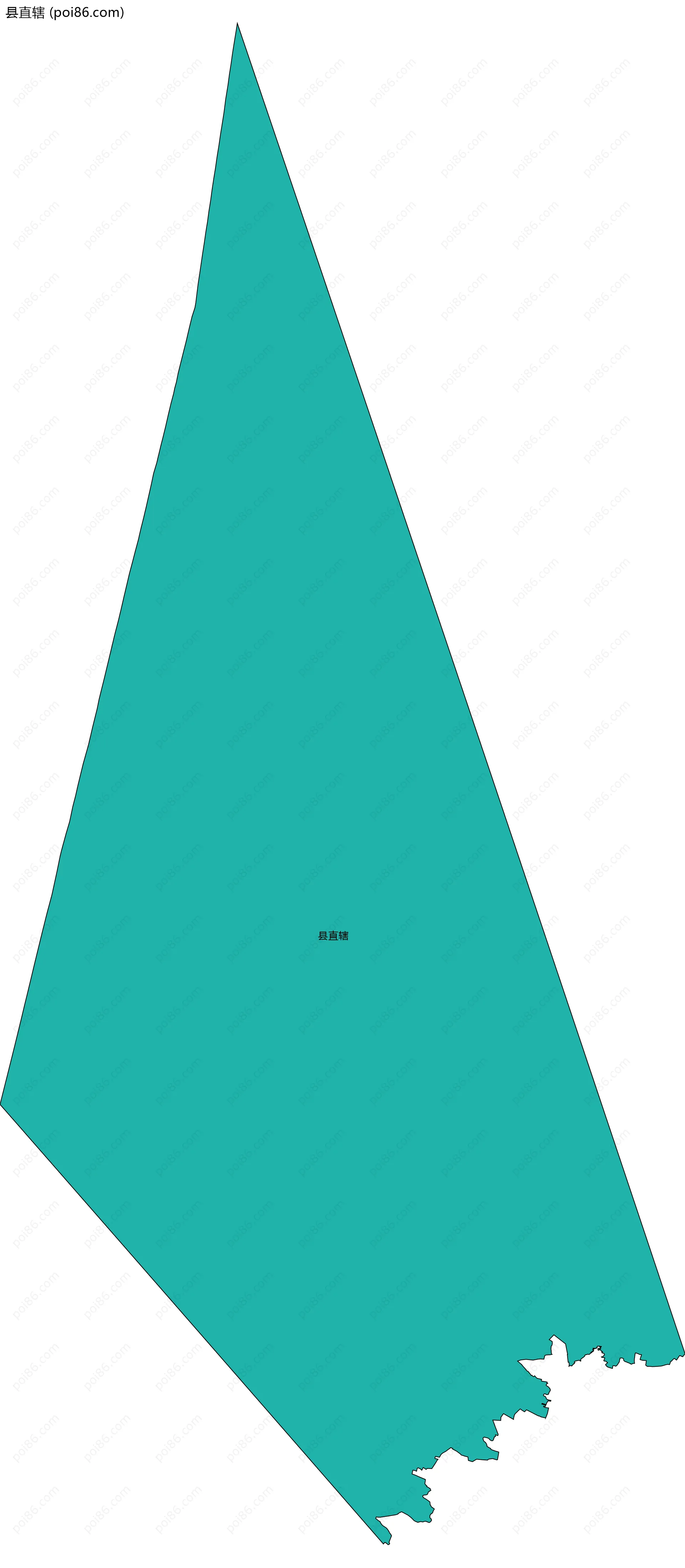 县直辖边界地图