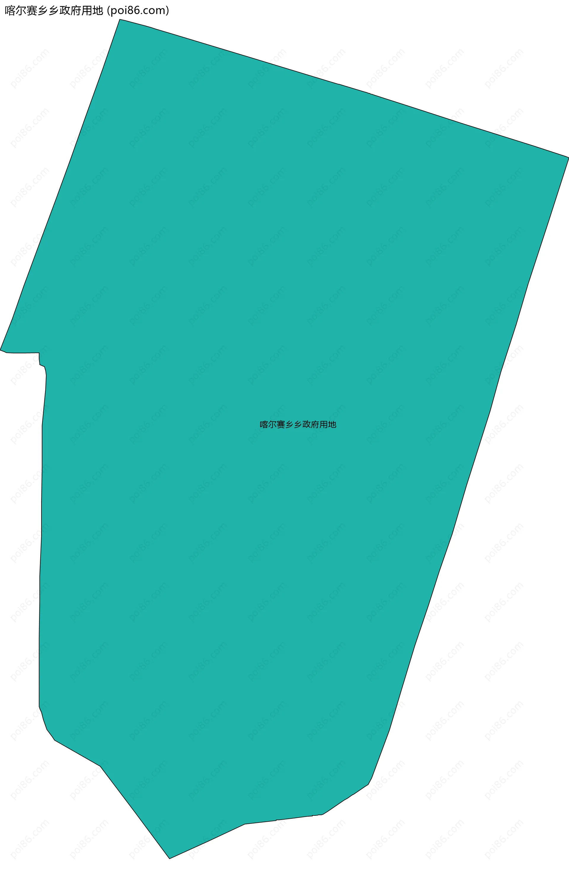 喀尔赛乡乡政府用地边界地图
