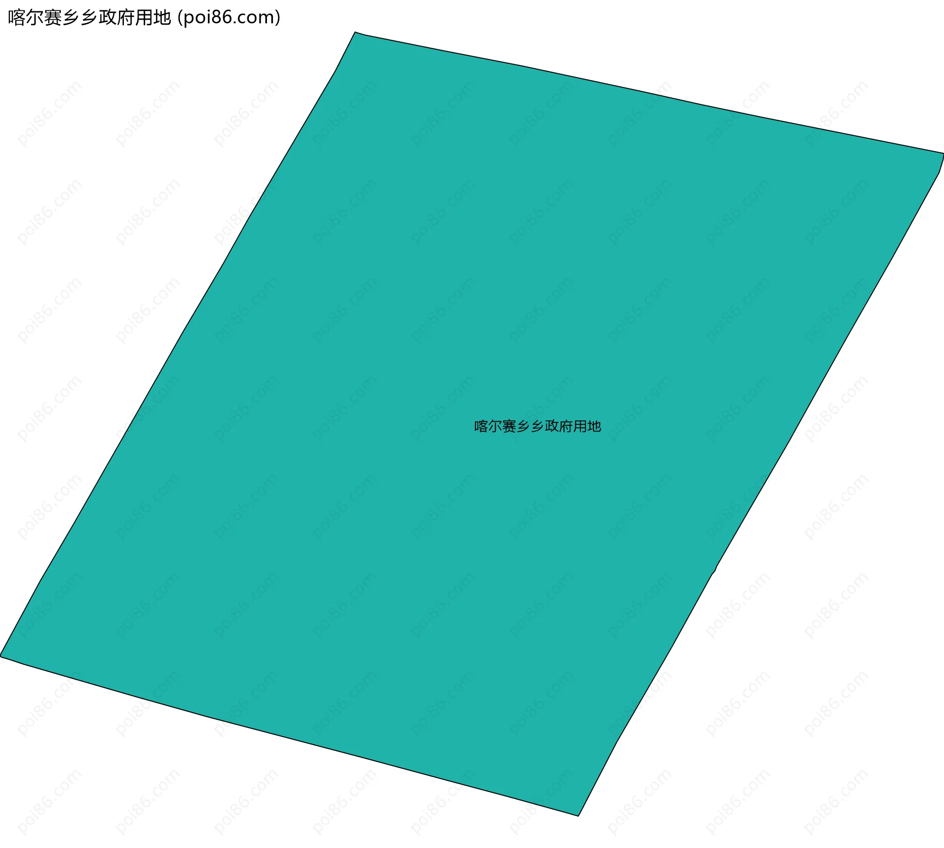 喀尔赛乡乡政府用地边界地图