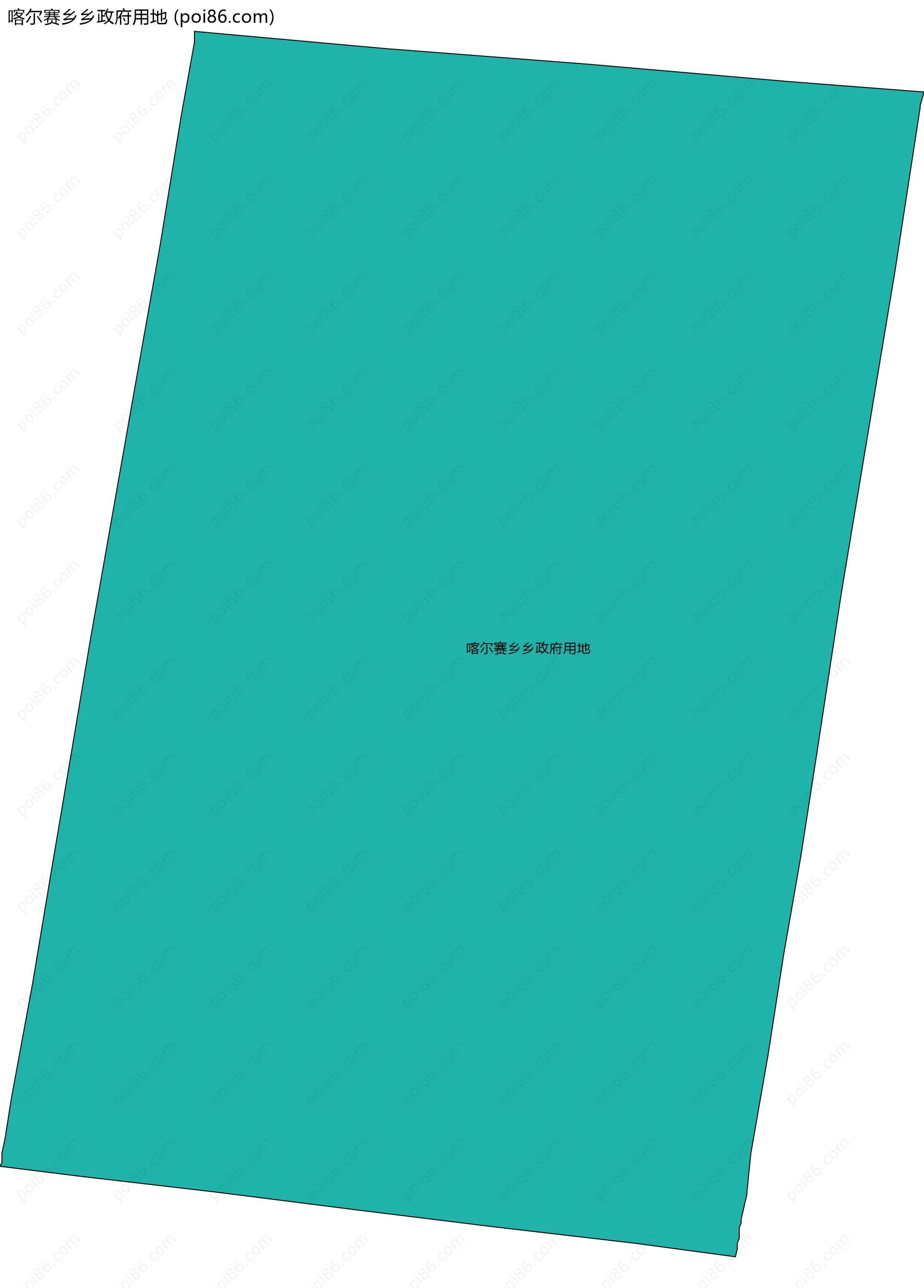 喀尔赛乡乡政府用地边界地图